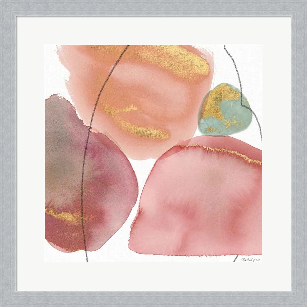 Beth Grove Framed Art Print - Petal Passion XI Floral Wall Decor, 19x19 Inches with Slim Silver Frame | Perfect for Living Room, Bedroom & Office Decor