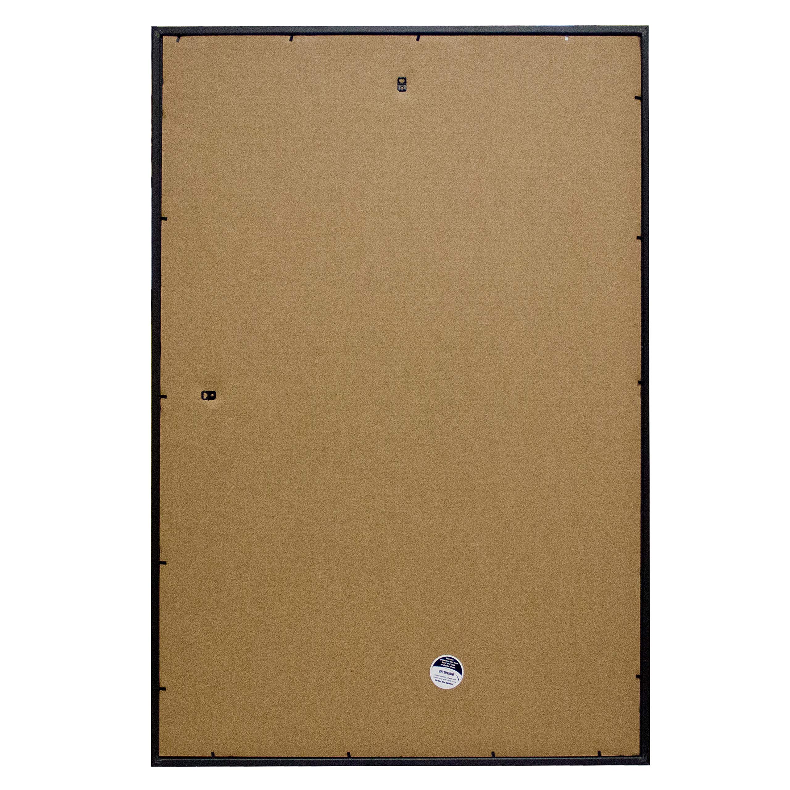 Frame USA 24x36 Deluxe Polystyrene Plastic Poster Frame in Gold - American Made Wall Art Display for Home, Office & Classroom Decor