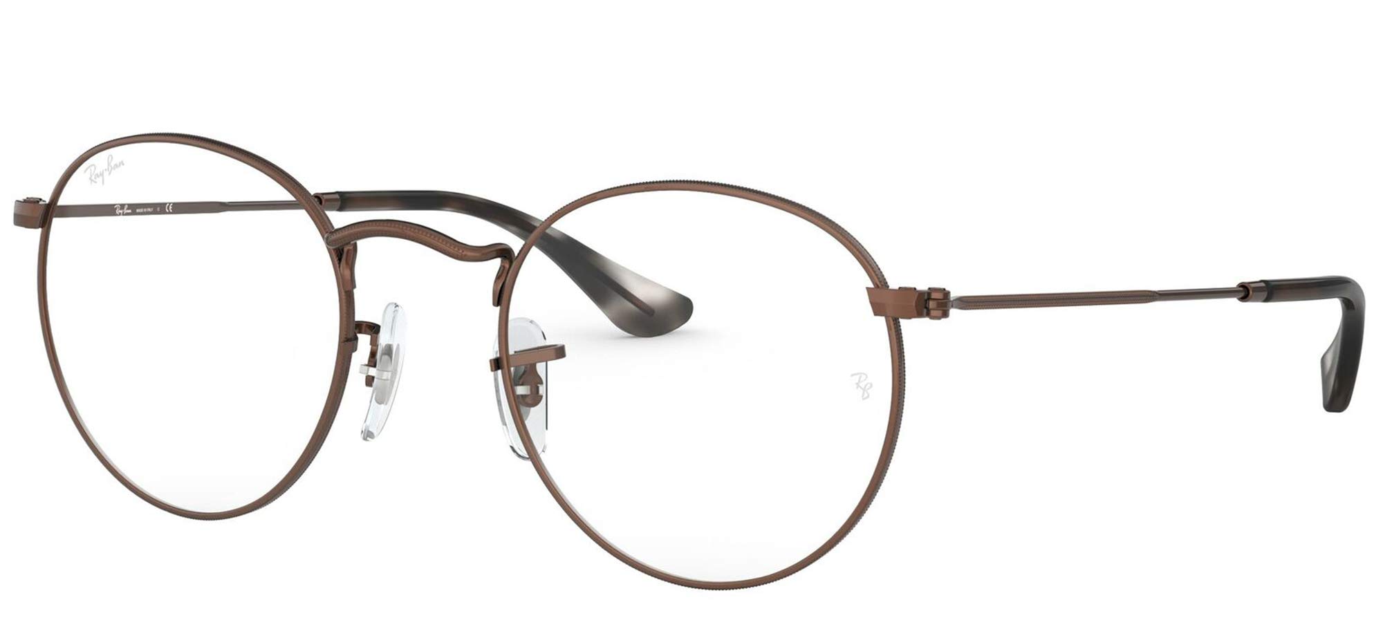 Ray-Ban Rx3447v Round Metal Prescription Eyeglass Frames for Men & Women - Classic Retro Style, Lightweight & Durable - Perfect for Reading, Driving & Daily Wear