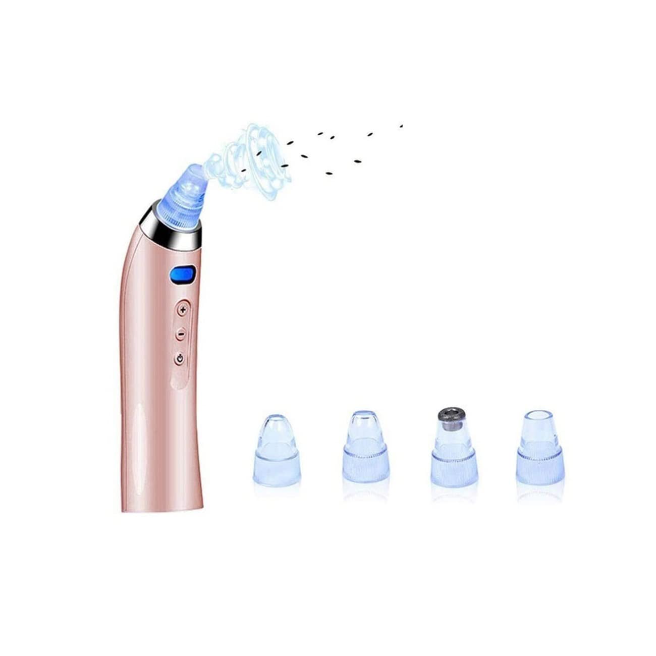 Electric Blackhead Remover Vacuum - 5 Suction Levels & 4 Probes for Deep Pore Cleaning - USB Rechargeable for Men & Women - Perfect for Home Skincare Routine