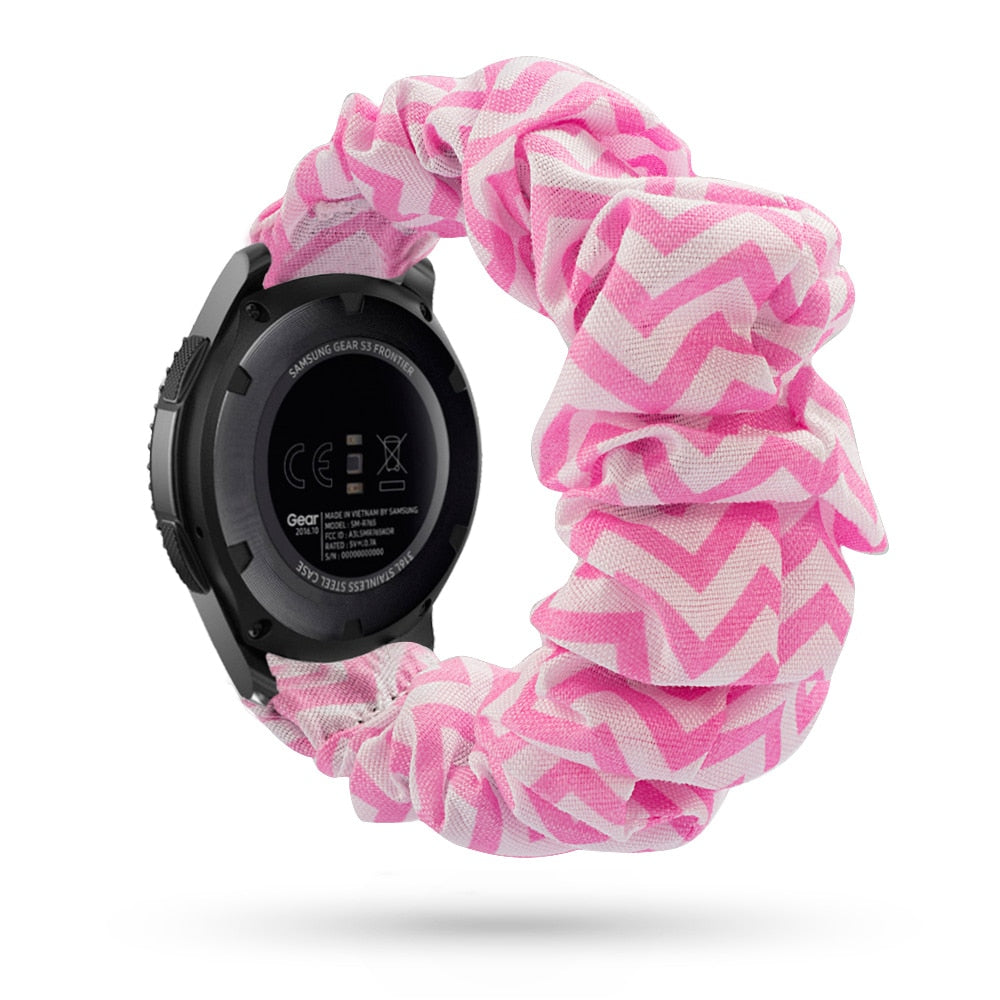 20mm & 22mm Scrunchie Watch Band - Soft Elastic Hair Tie Strap for Apple Watch, Fitbit & Samsung Galaxy (Perfect for Workouts, Yoga & Everyday Wear)