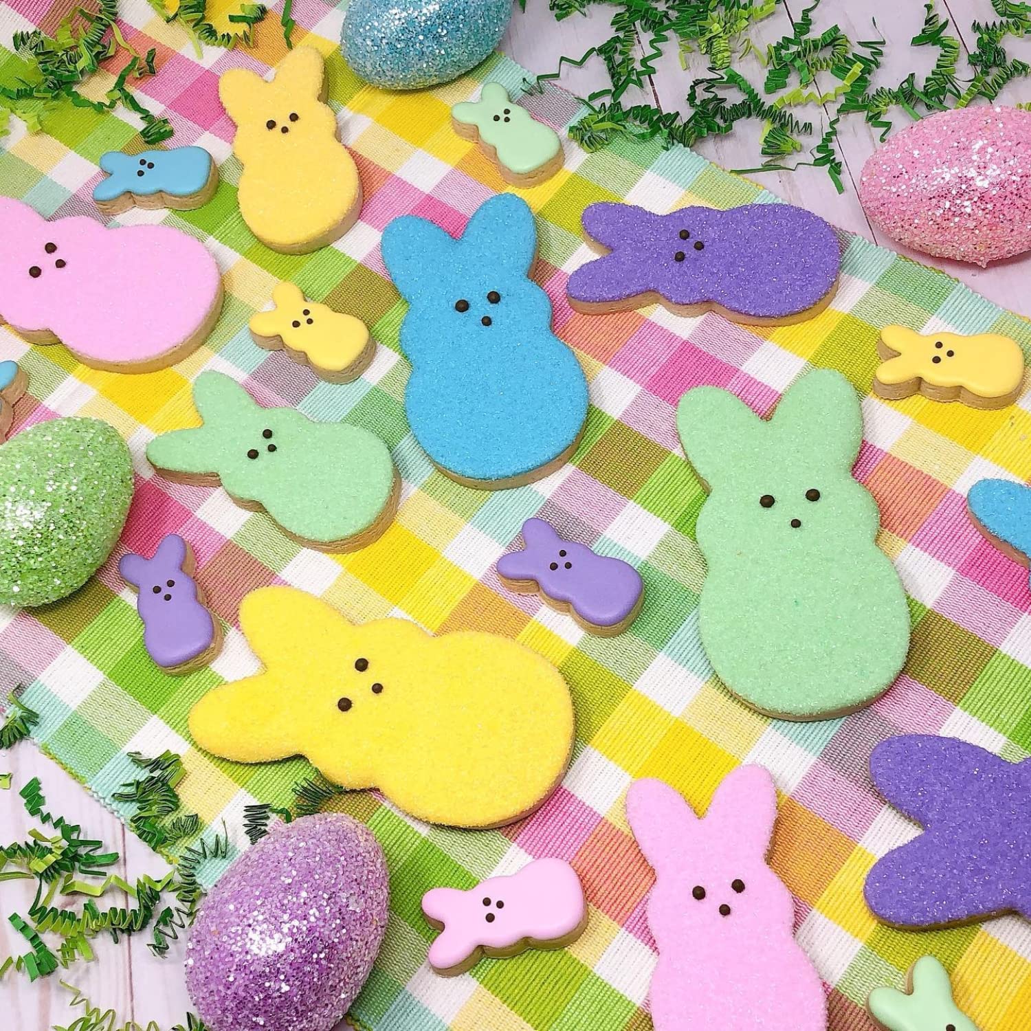 Easter Cookie Cutter Set - 6 Piece Stainless Steel Bunny & Egg Cookie Cutters for Baking - Perfect for Easter Cookies, Cupcake Decorating & Holiday Baking