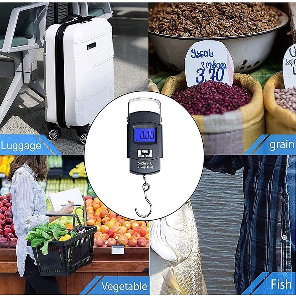 **Portable Digital Luggage Scale - Hanging Baggage Scale for Travel, Suitcases & Backpacks | Perfect for Airports, Family Trips, Shopping & Outdoor Activities (Fishing, Camping, Hiking)**