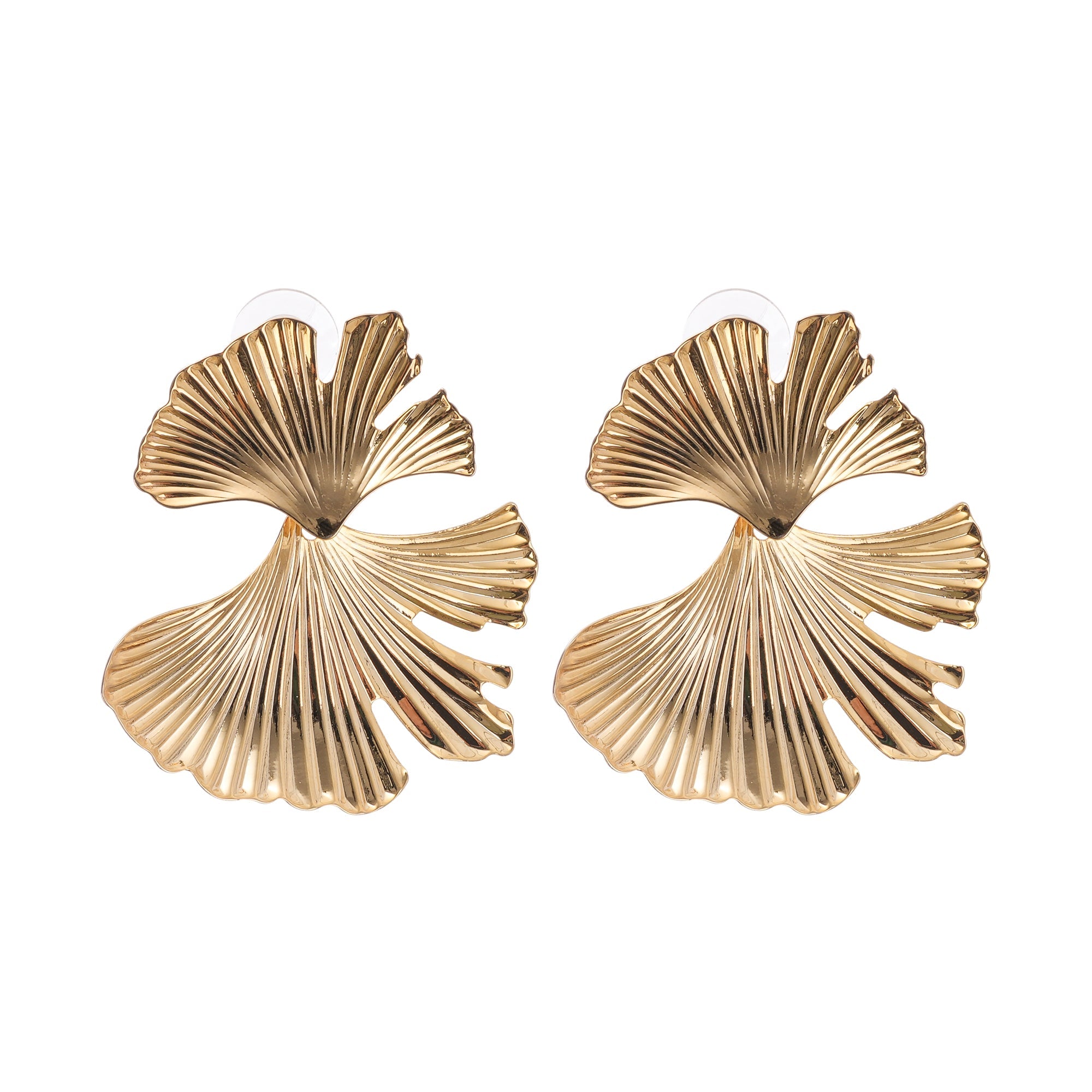 Adriana Gold Filled Ginkgo Leaf Earrings for Women - Elegant Dangle Drop Earrings for Everyday Wear, Gift Giving & Special Occasions