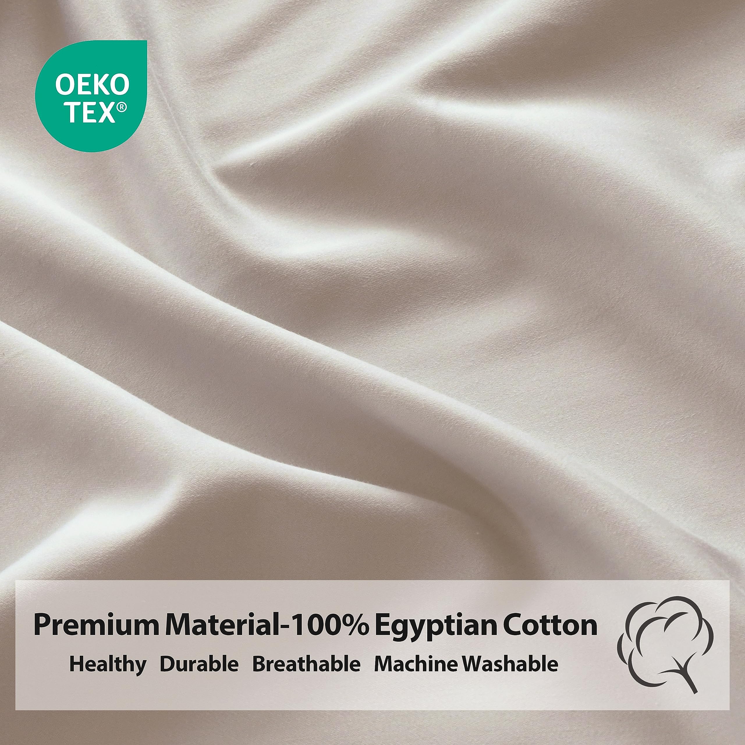 Egyptian Cotton 400 Thread Count Fitted Sheet - Deep Pocket 15