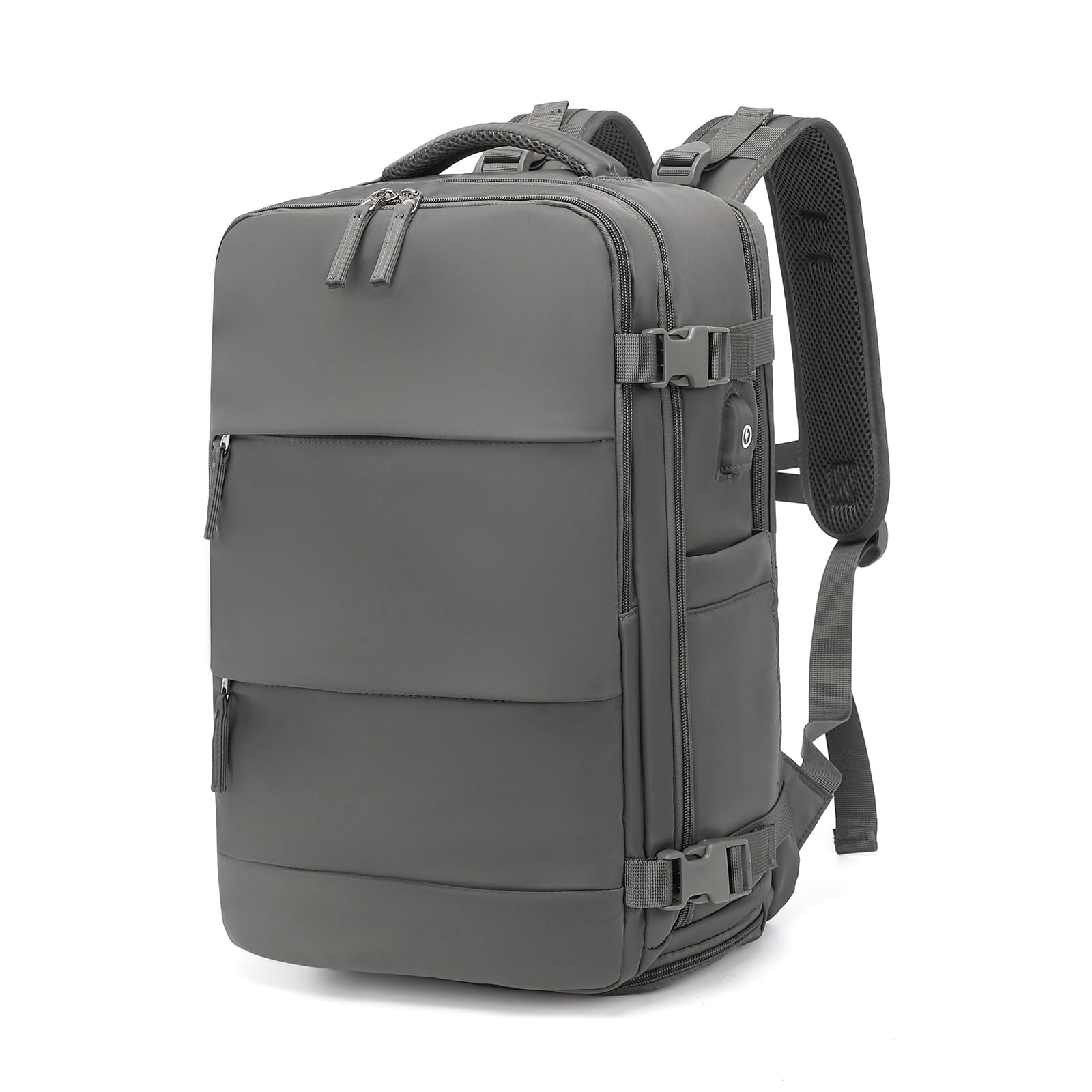 Kono Large Travel Backpack with USB Charging Port & Shoe Compartment - 15.6 Inch Laptop Backpack for Men & Women - TSA Approved Carry On Flight Backpack with 11 Pockets - Perfect for Travel, Hiking, Business & Daily Commute