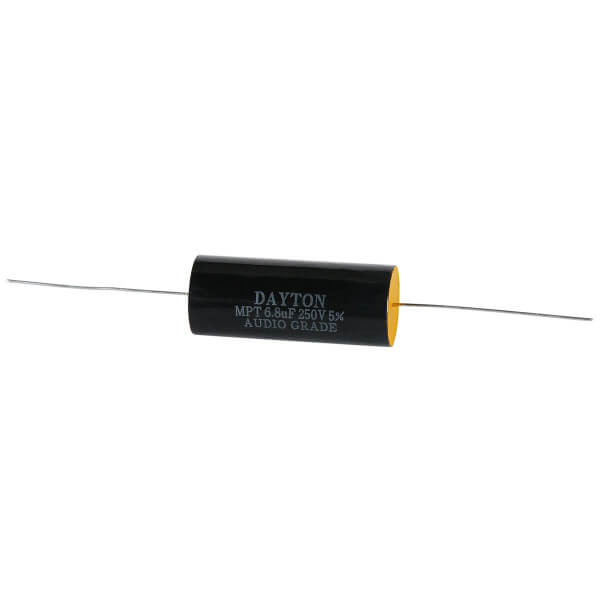 Dayton Audio DAC608PE 6.8uF Polypropylene Capacitor - High-Quality Audio Component for Hi-Fi Systems, Speakers & Amplifiers