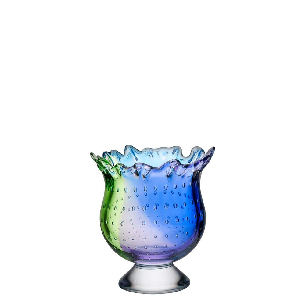 Kosta Boda Poppy Bowl - Handmade Swedish Glass Votive Holder for Candles, Home Decor & Wedding Centerpieces (Small Size) | Perfect for Table Settings, Gift Giving & Scandinavian Interior Design