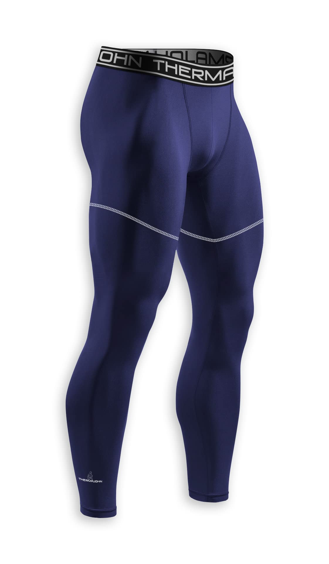 ThermoJohn Men's Compression Pants - Workout Tights & Performance Leggings for Running, Gym & Sports | Moisture-Wicking & Muscle Support