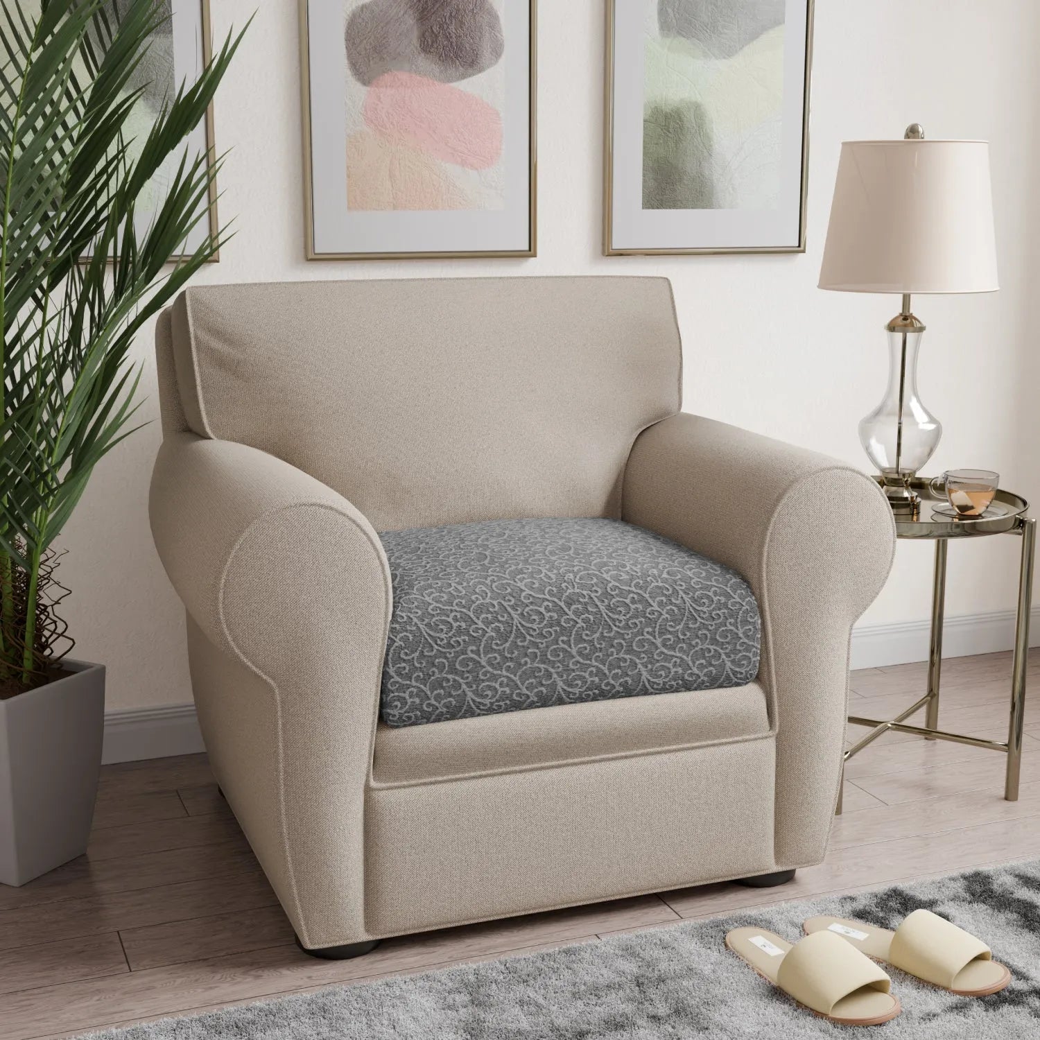 Premium Jacquard 3D Seat Cushion Cover - Breathable & Comfortable Sofa Chair Protector - Perfect for Living Room, Office, Car & Outdoor Furniture