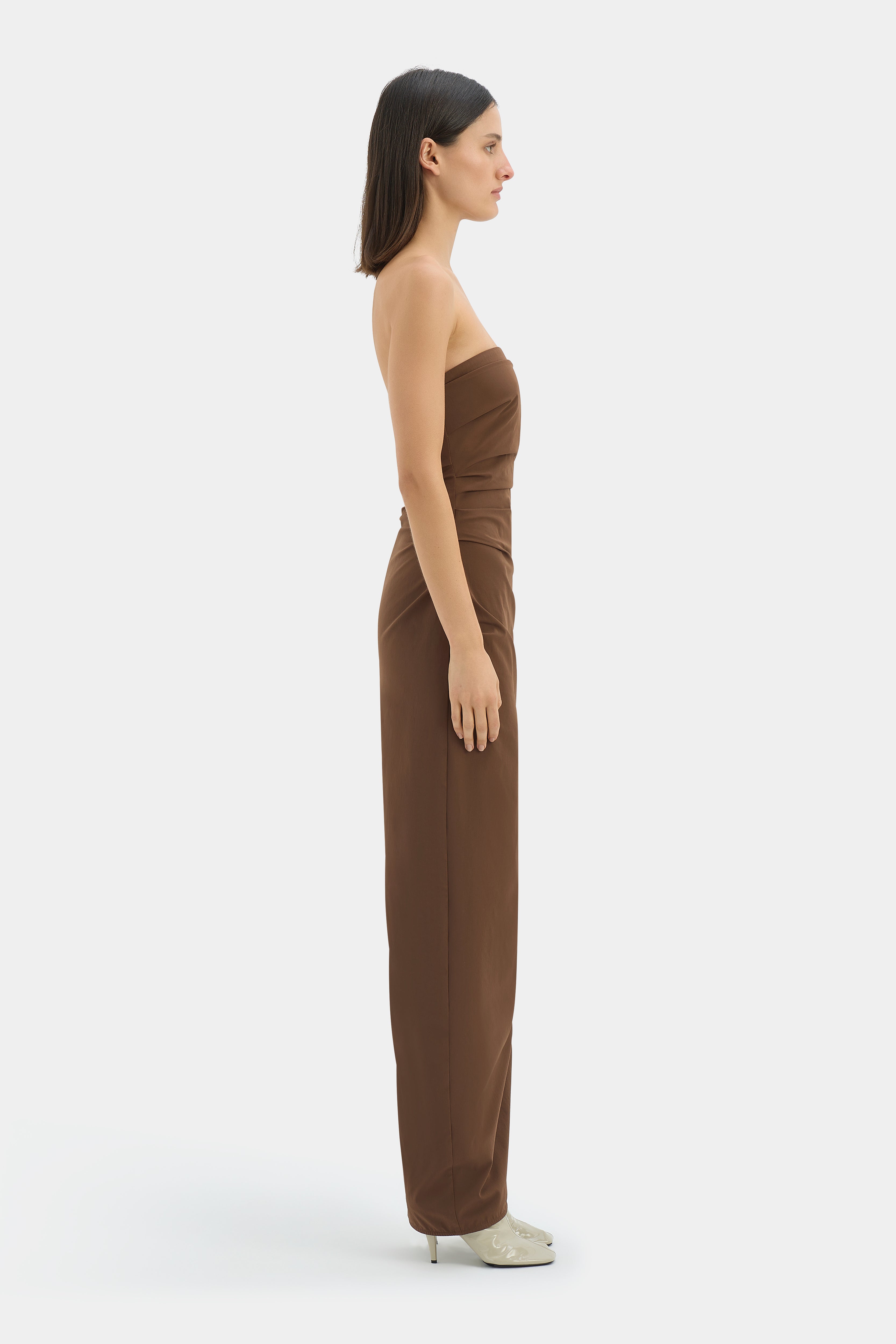 Elegant Strapless Evening Gown for Women - Formal Prom Dress & Wedding Guest Attire - Perfect for Black Tie Events, Galas, and Special Occasions