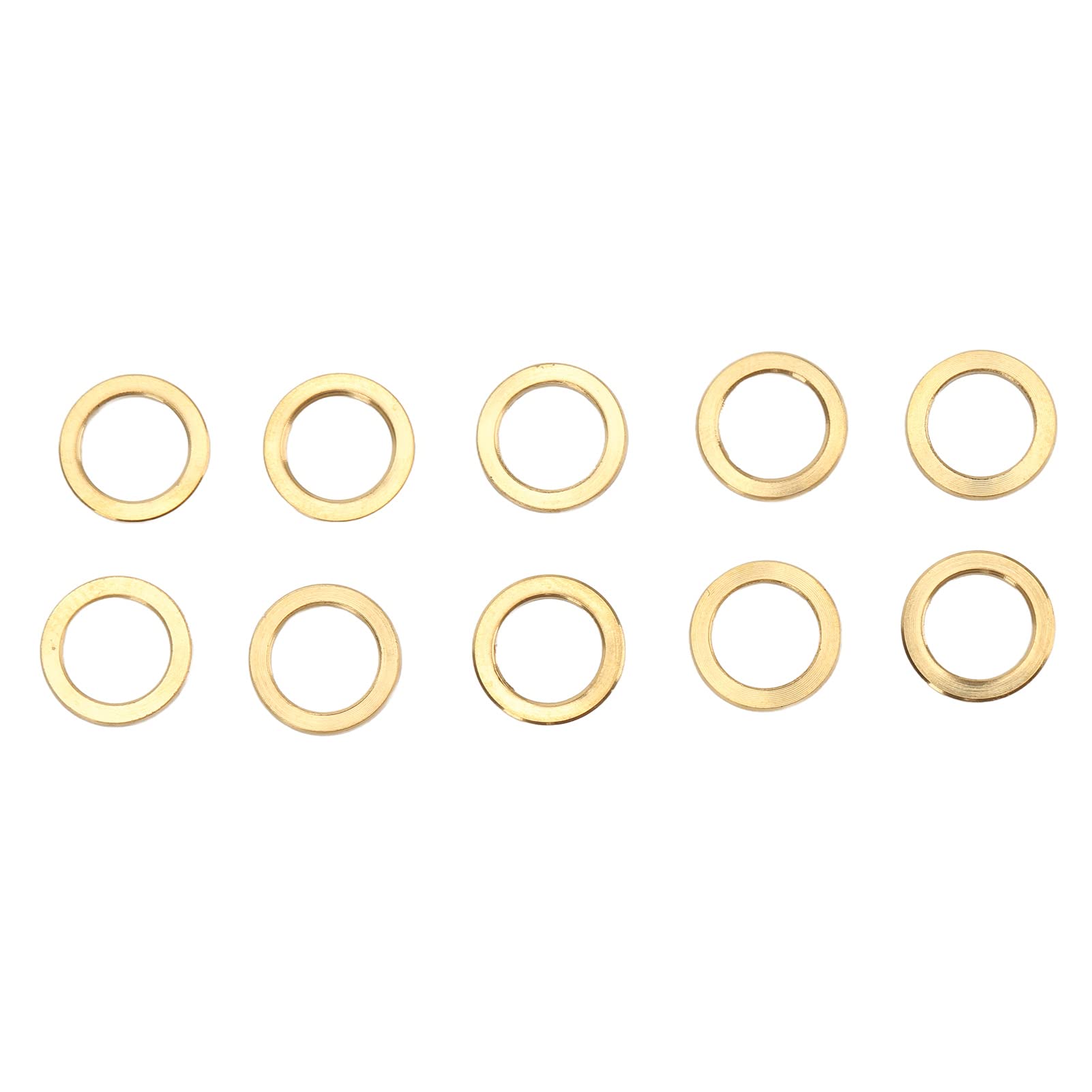 FECAMOS M6 Bike Screw Flat Washer - 6mm/0.2in PVD Gold Coated Titanium Alloy Cycling Washer for Mountain Bikes & Road Bikes | Durable Hardware for Bike Maintenance & Repair