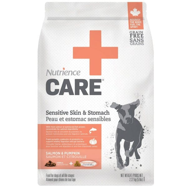 Nutrience Care+ Hypoallergenic Dry Dog Food for Sensitive Skin & Stomach - Grain-Free, Digestive Health Support - Perfect for Dogs with Allergies & Food Sensitivities
