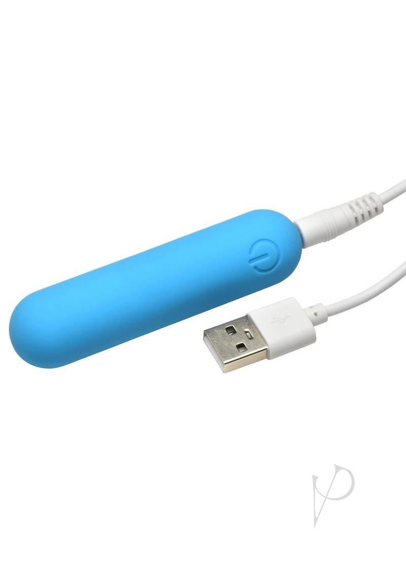 Bang Flexible Rechargeable Silicone Bullet Vibrator - Blue | Waterproof & USB Charging | Perfect for Couples Play & Solo Pleasure