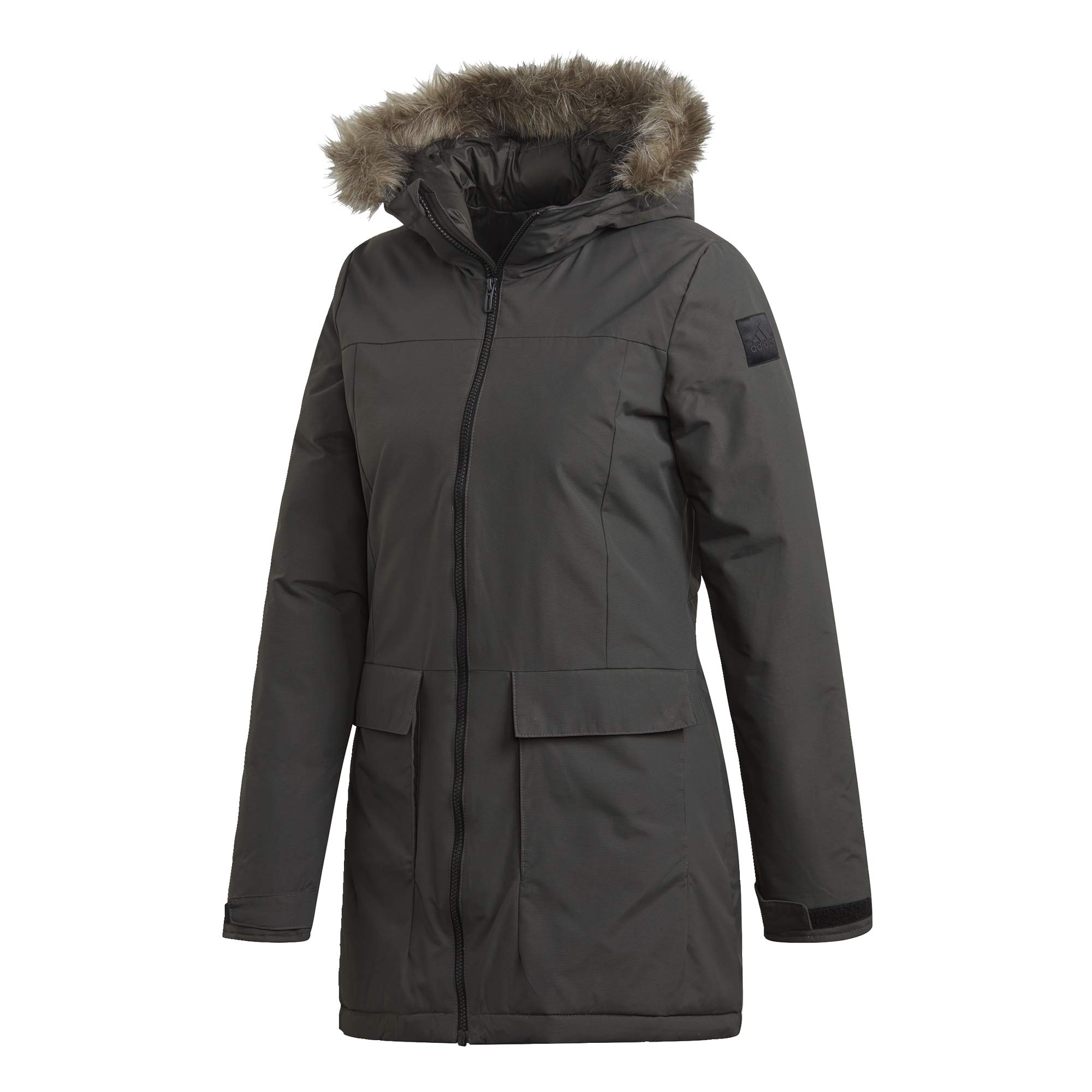 adidas Women's Xploric Waterproof Winter Parka Jacket - Lightweight Windproof Hooded Coat for Hiking, Running & Outdoor Activities