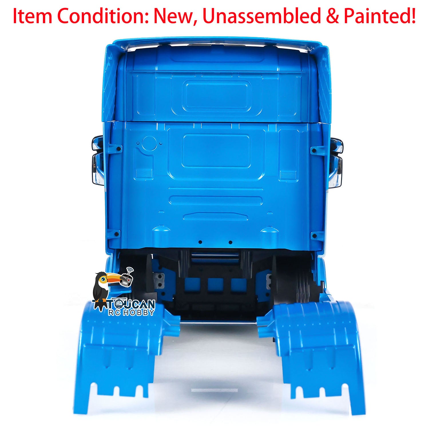 1/14 Scale R730 Cabin Body Shell for RC Truck - Plastic DIY Hobby Model Kit for 6x6 & 6x4 Remote Control Tractor Simulation - Perfect for Custom Painting & Off-Road RC Enthusiasts
