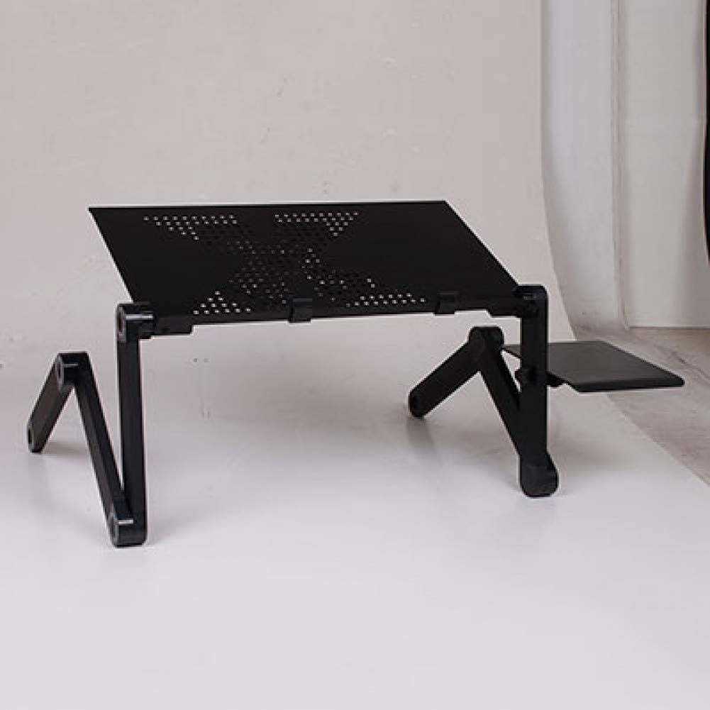 Adjustable Portable Laptop Desk Stand with Cooling Fan - Ergonomic Computer Table for Office, Bed, Sofa & Chair - Executive Workstation Solution for Home & Business Use