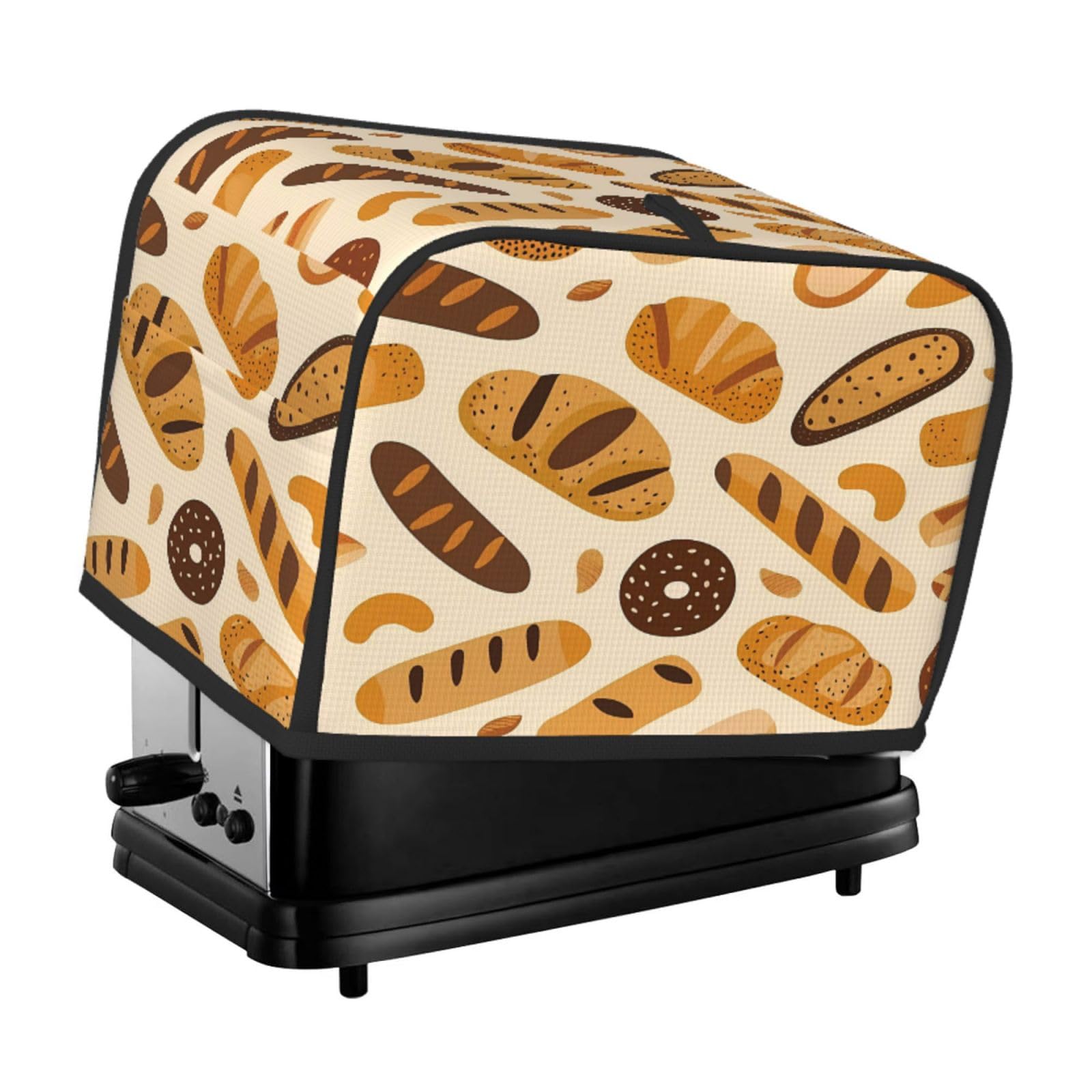 2 Slice Toaster Cover - Waterproof Appliance Cover with Hang Loop for Bread, Pastries & Baker - Perfect for Kitchen Countertop Protection & Decor