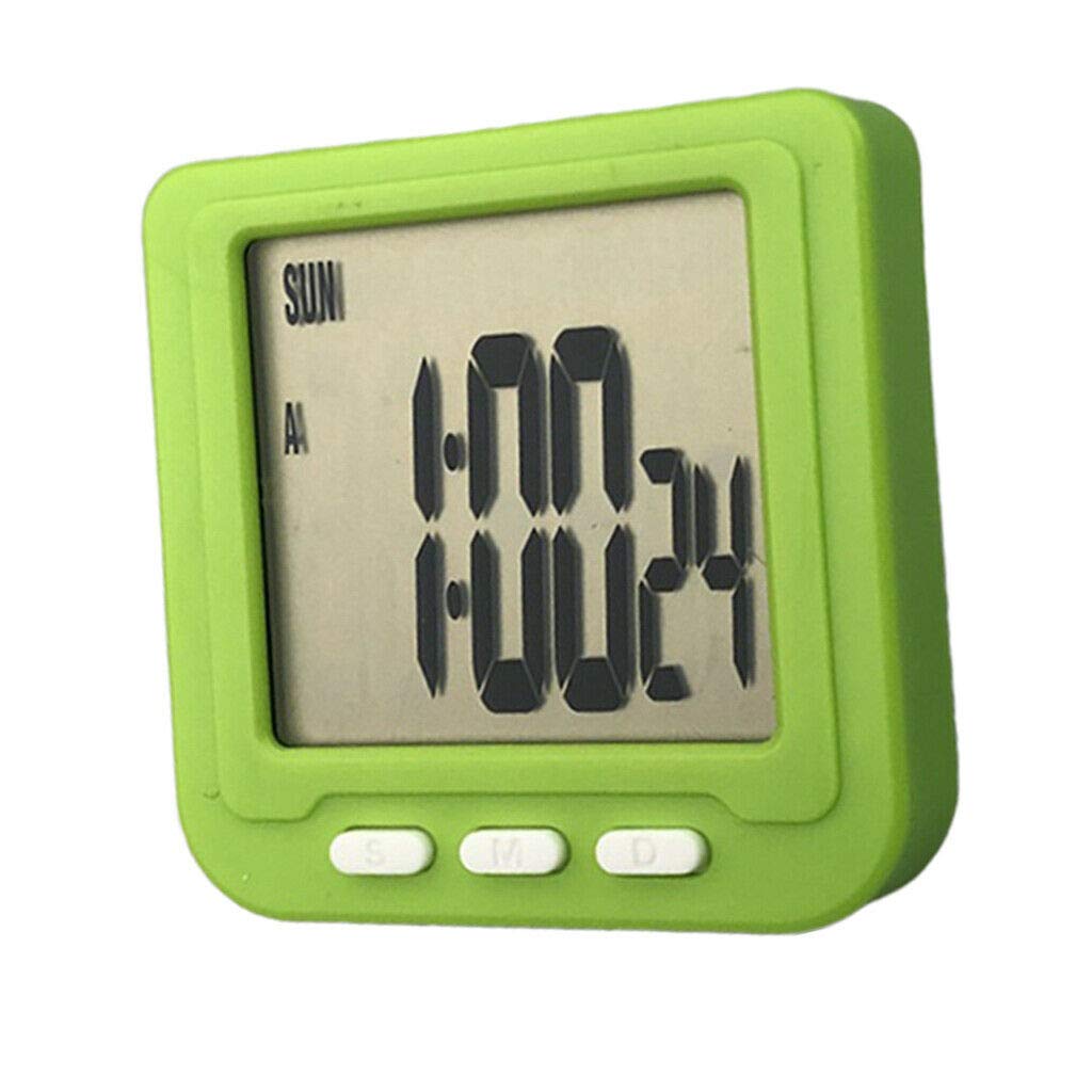 Simple Design Silent Alarm Clock for Home Decor, Students, Baking Timer & Travel - Green | Perfect for Bedroom, Kitchen, Office & Dorm Use