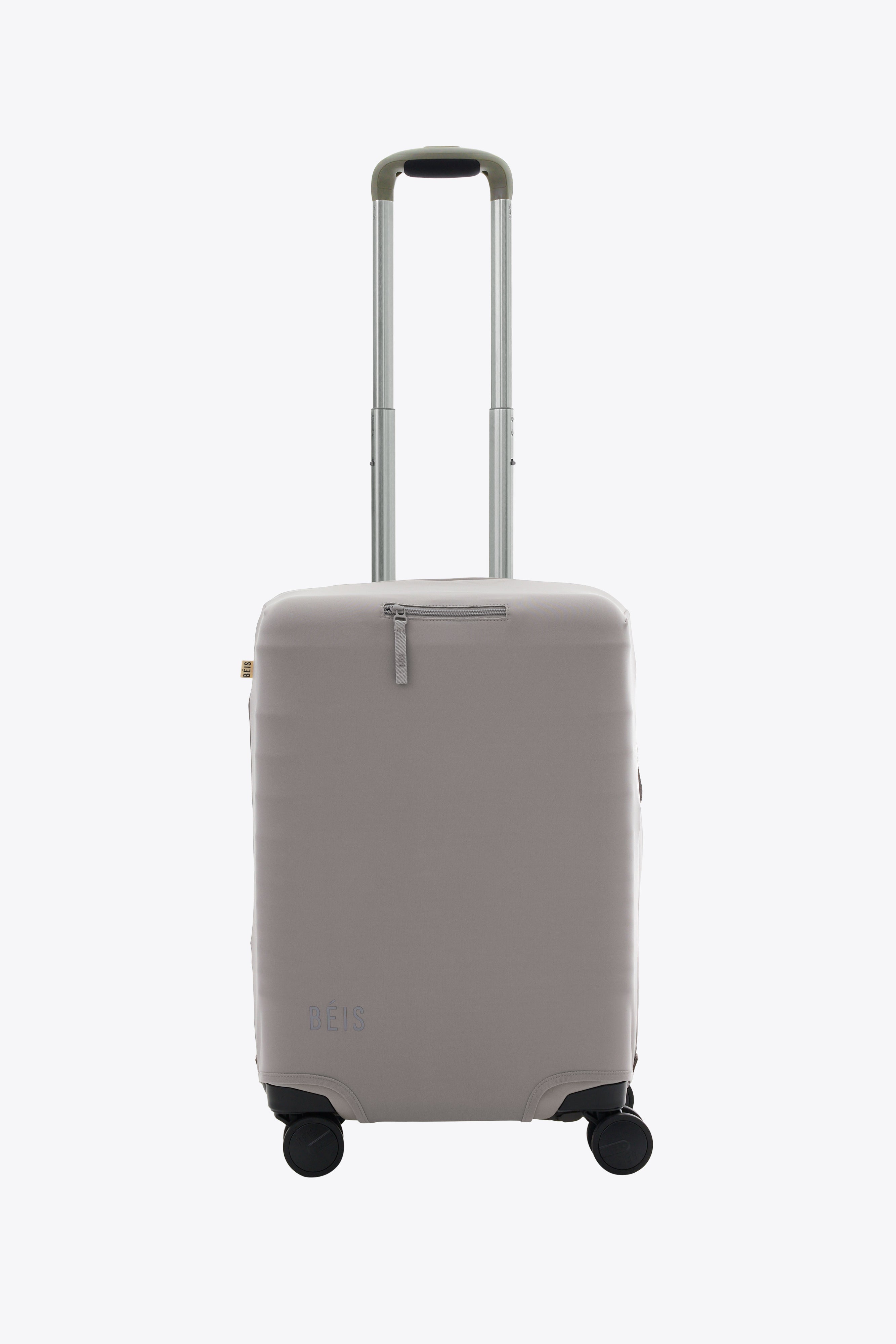 Premium Grey Carry On Luggage Cover - Waterproof & Scratch-Resistant Travel Protector for Airlines (Perfect for Business Trips & Weekend Getaways)
