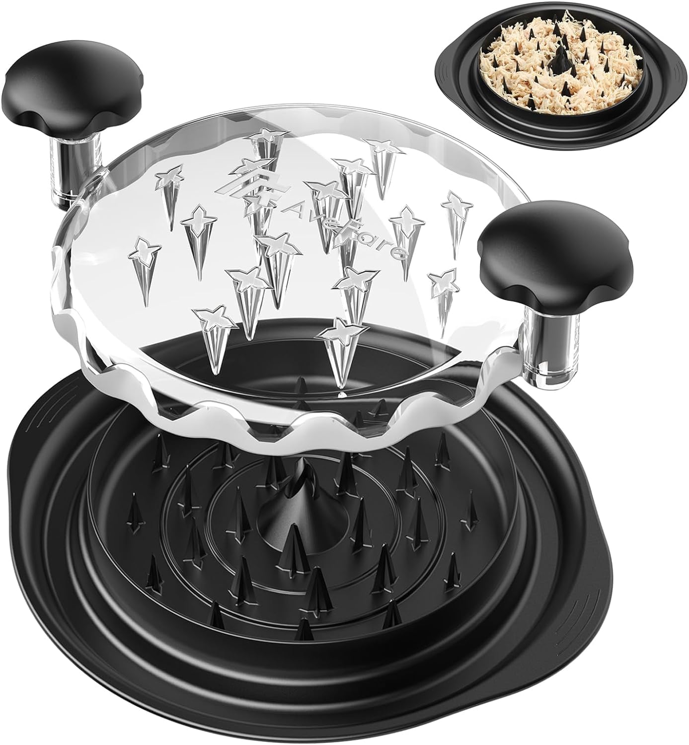PINKJOY Premium Chicken Shredder & Meat Shredder Tool - Ergonomic Non-Slip Handle, Easy to Clean & Twist - Perfect for Pulled Chicken, Pork, Beef - Ideal for BBQ, Tacos, Sandwiches & Meal Prep