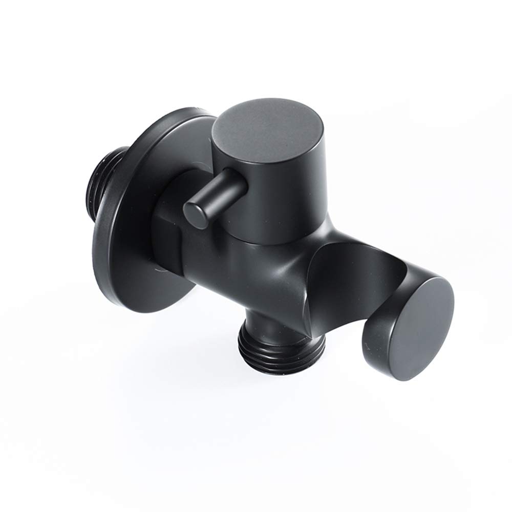 Black Brass Wall Mounted Bidet Sprayer Kit with Single Handle Cold Water Pressure Washer - MAXTED Toilet Bidet Accessory for Bathroom Hygiene & Personal Cleaning (Ideal for Modern Bathrooms, RVs & Tiny Homes)
