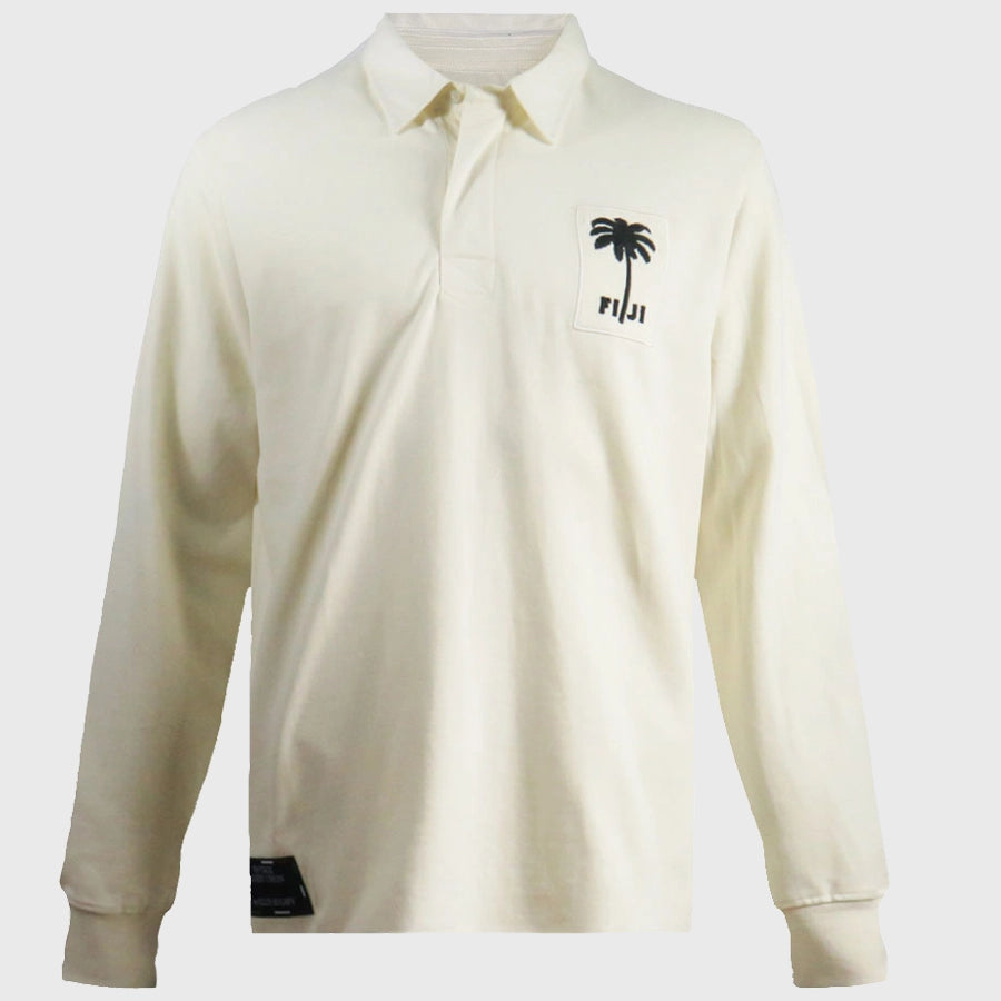 Ellis Rugby Fiji 1952 Vintage Long Sleeve Rugby Jersey - Retro Rugby Shirt for Men - Perfect for Rugby Games, Vintage Sports Events & Casual Wear