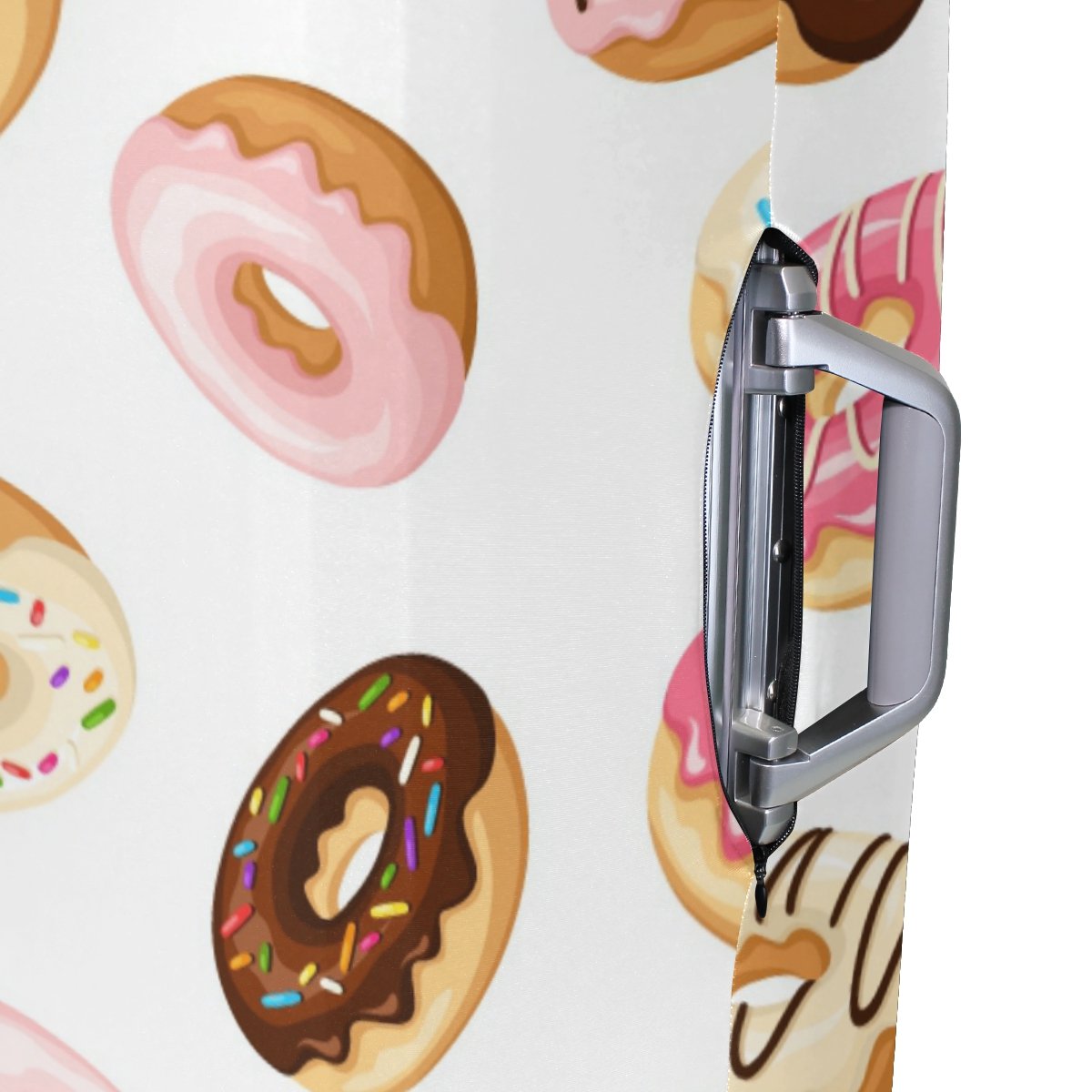 Adorable Donut Print Luggage Cover - Waterproof Suitcase Protector for Travel, Kids, Men & Women | Perfect for Birthday Gifts & Airplane Trips