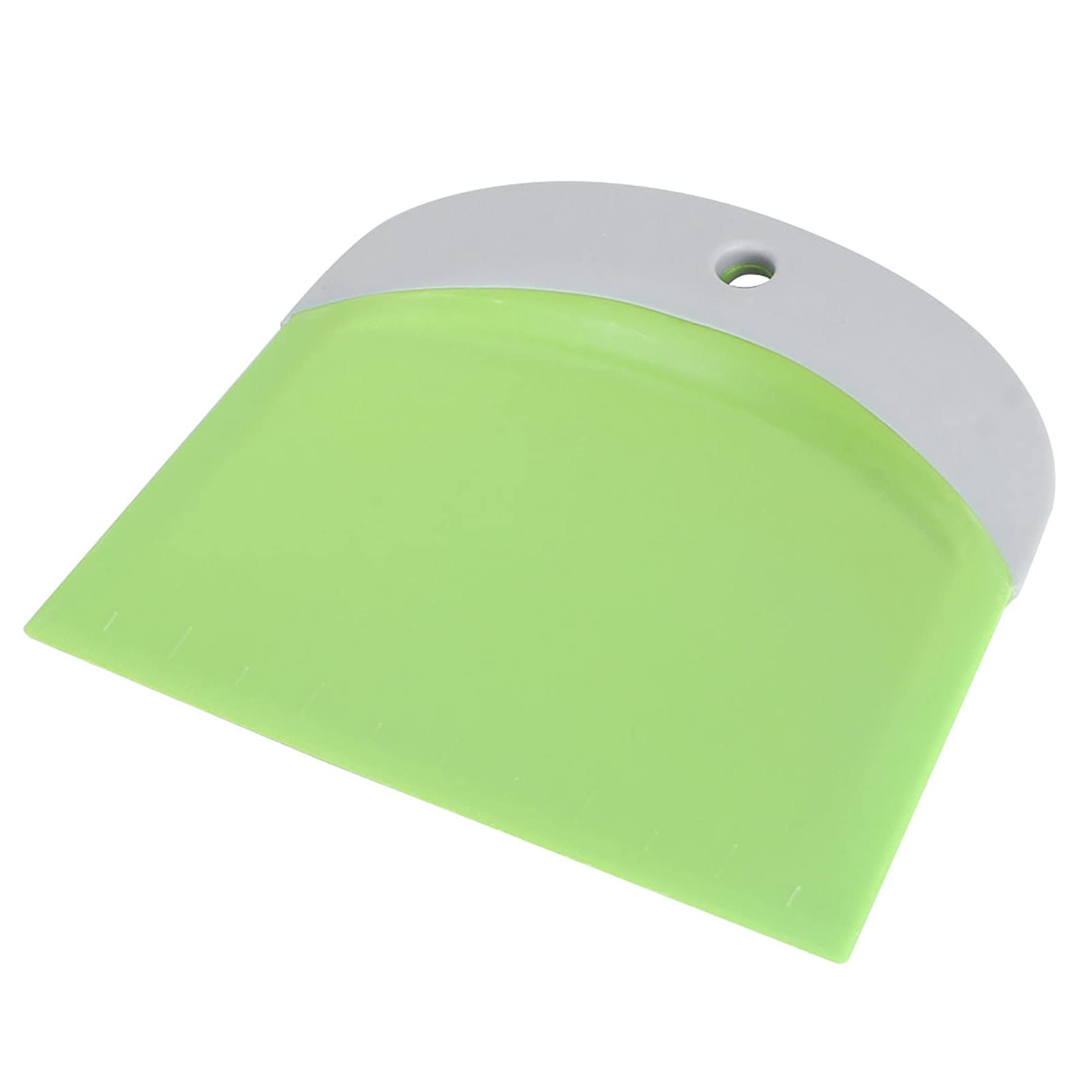 Premium Stainless Steel Dough Scraper & Pastry Cutter - Heavy Duty Baking Tool for Bread, Pizza, Cookies - Ergonomic Handle for Home Bakers & Professional Chefs - Perfect for Kneading, Cutting & Shaping Dough (Green)