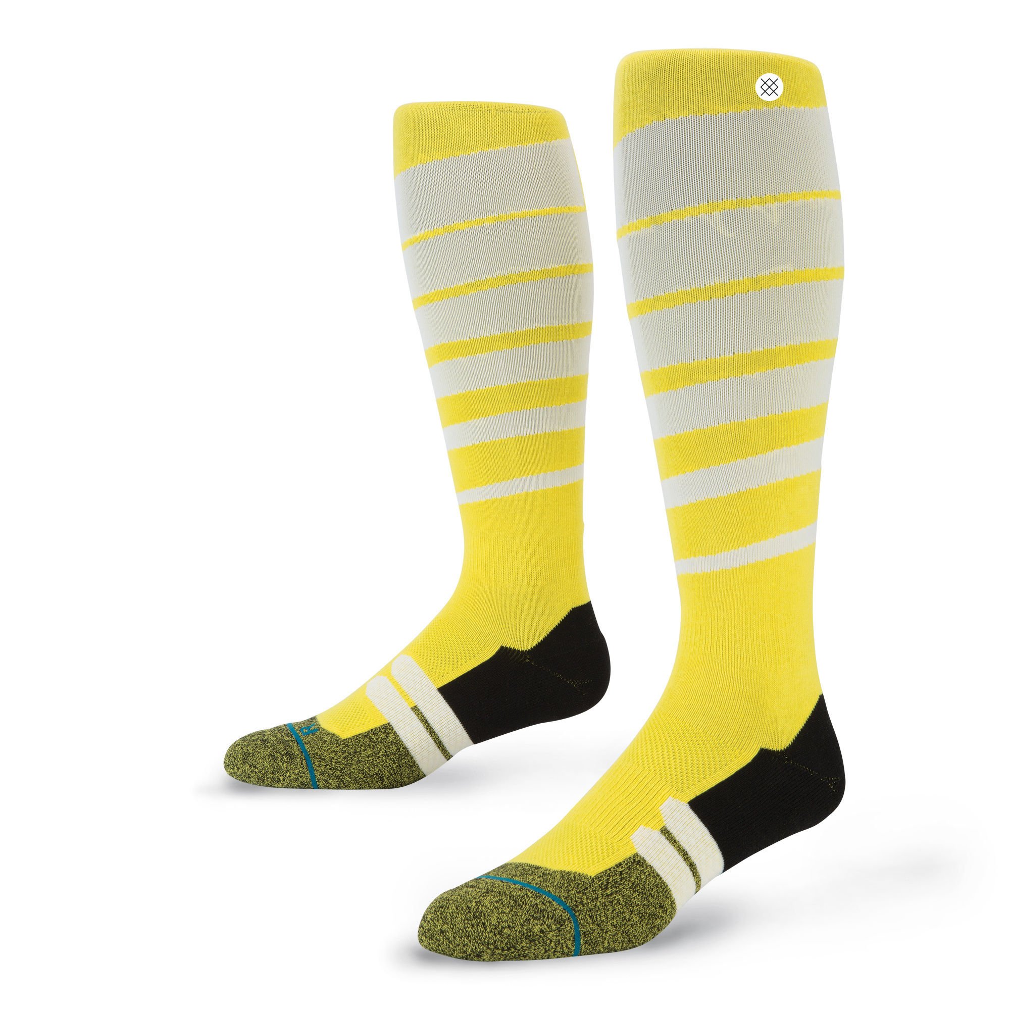 Stance Men's Groove Yellow LG Socks - Comfortable Athletic & Casual Wear for Running, Gym, and Everyday Use