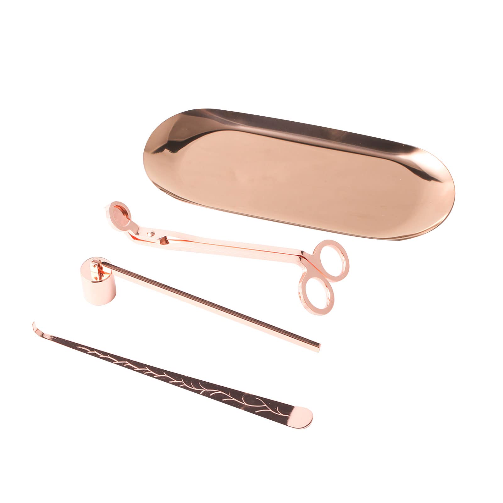 BOOWAN NICOLE 4-Piece Candle Trimmer Set - Wick Cutter, Snuffer & Dipper Tools for Home, Church & Romantic Decor | Perfect for Candle Care, Gifts & Relaxation Moments