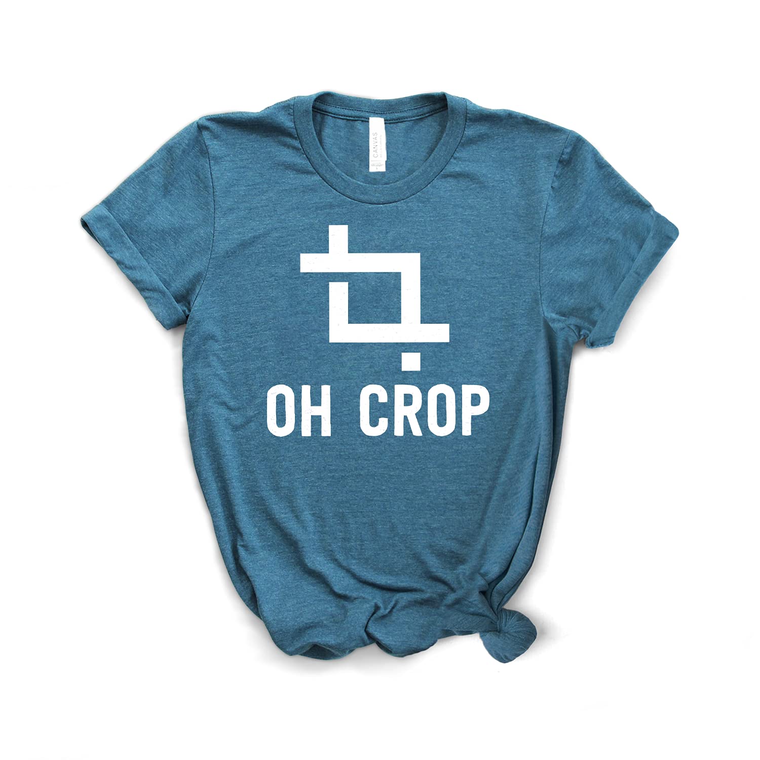 Camera Lover T-Shirt - Oh Crop Photography Tee - DSLR Photographer Shirt - Unisex Softstyle Cotton Top for Men & Women - Perfect Gift for Photographers & Camera Enthusiasts