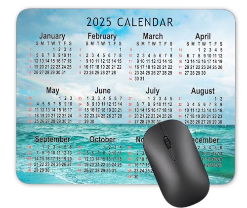 2025 Calendar Seawater Background