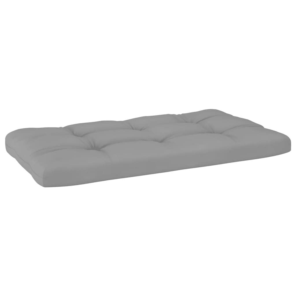 2-Piece Thickly Padded Pallet Sofa Cushions - Gray Outdoor Patio Furniture Seat Cushions for Comfortable Lounging & Relaxation