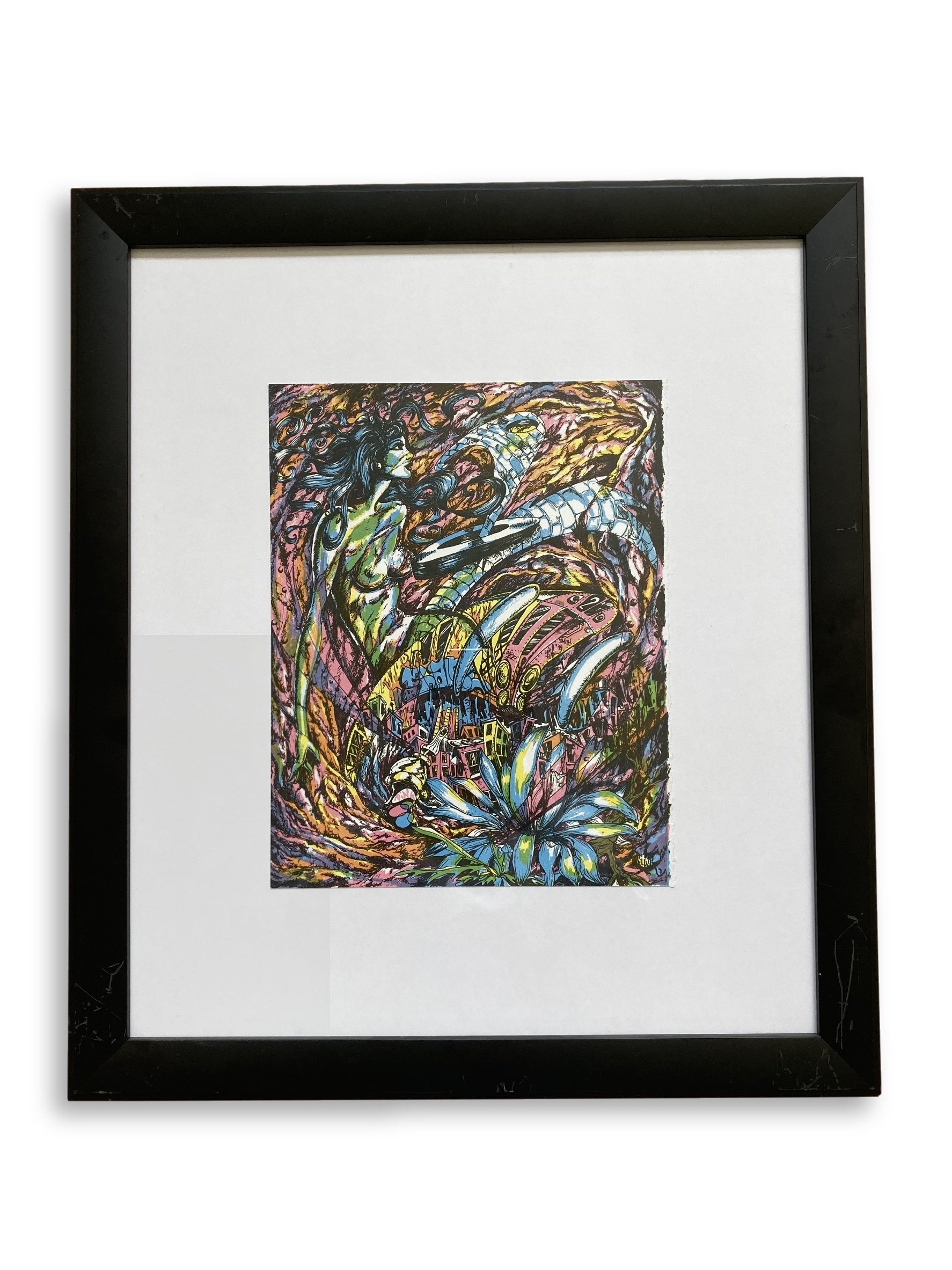 Lady Pink Exclusive Print - Limited Edition of 100 (1995) - Underground Art Collector's Item - Perfect for Urban Art Galleries & Hipster Home Decor