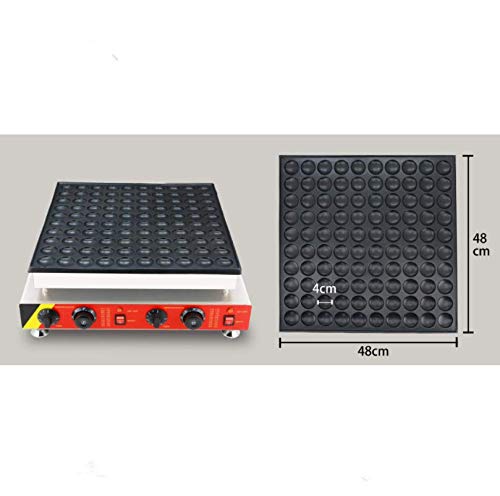 50pcs Commercial Non-Stick Electric Poffertje Maker - Mini Dutch Pancake Machine with Cast Iron Baker (110V/220V) - Perfect for Cafes, Bakeries & Breakfast Catering