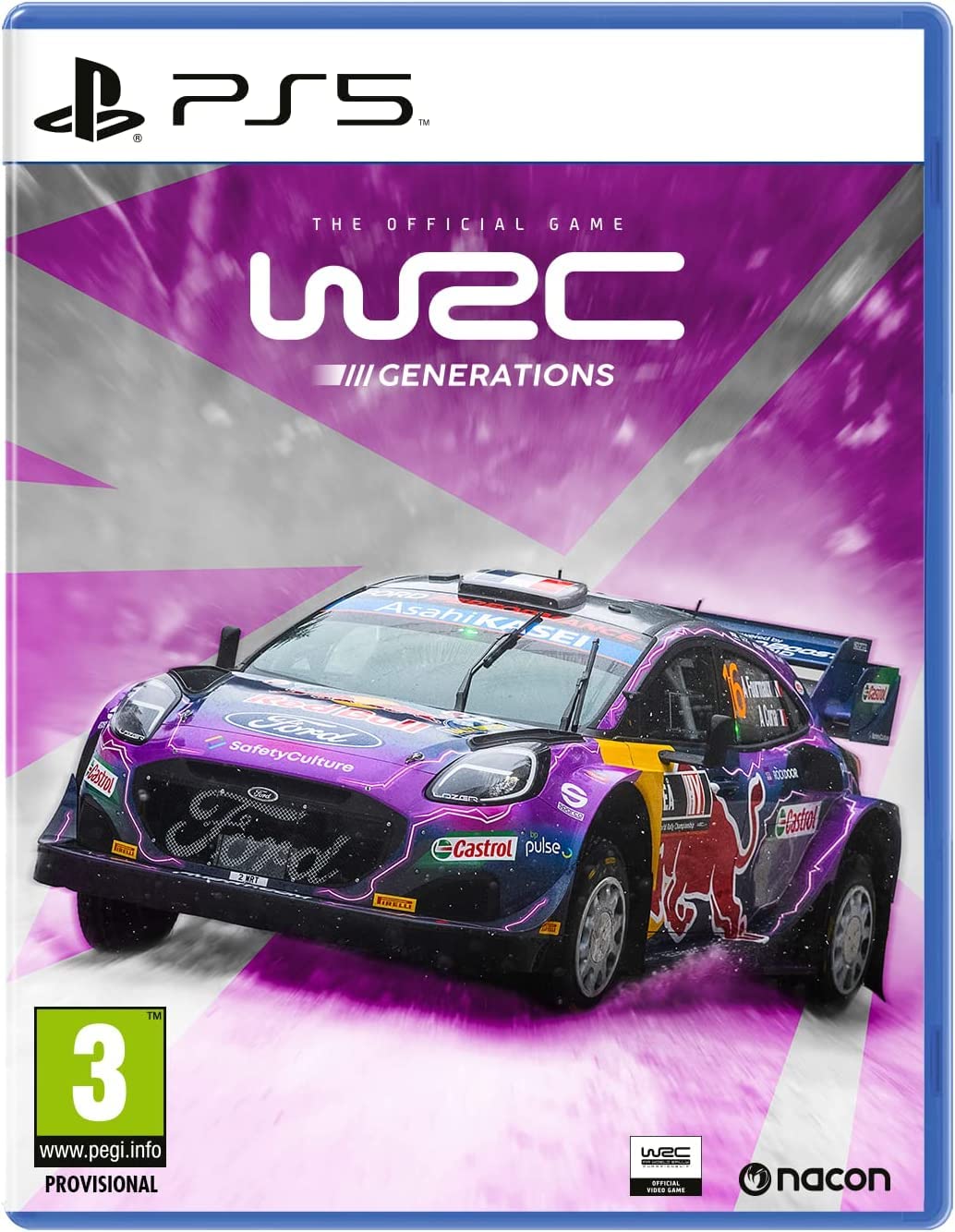 WRC Generations for PS5 - Official Rally Racing Game with Realistic Physics & Stunning Graphics | Perfect for Racing Enthusiasts & Simulation Gamers