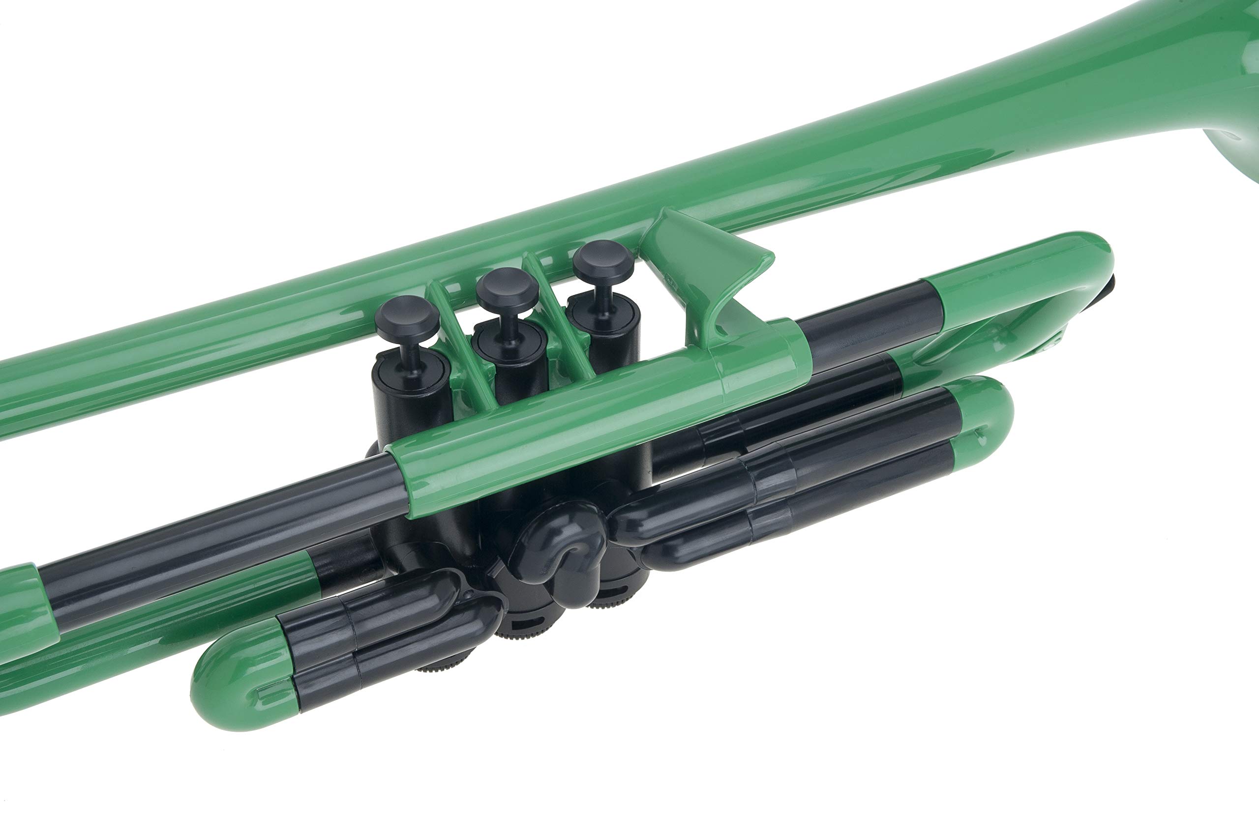 PTRUMPET1G Green Plastic Trumpet - Lightweight & Durable Beginner Instrument for Kids & Students - Perfect for School Bands, Music Lessons & Home Practice (2016 Model)