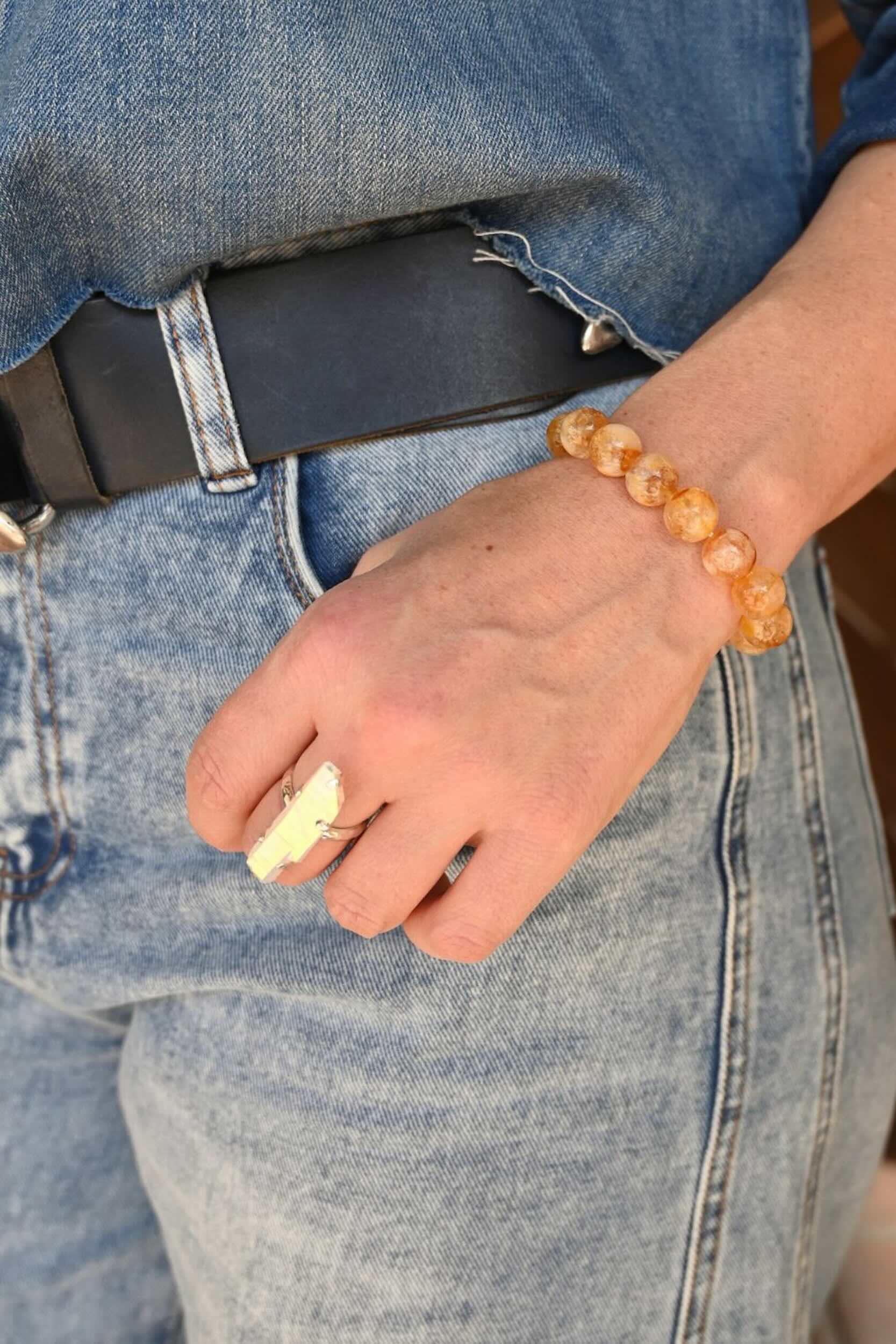 Full of Joy Citrine Bracelet - Natural Gemstone Jewelry for Women, Healing Crystal for Positive Energy & Good Luck - Perfect for Meditation, Yoga & Everyday Wear