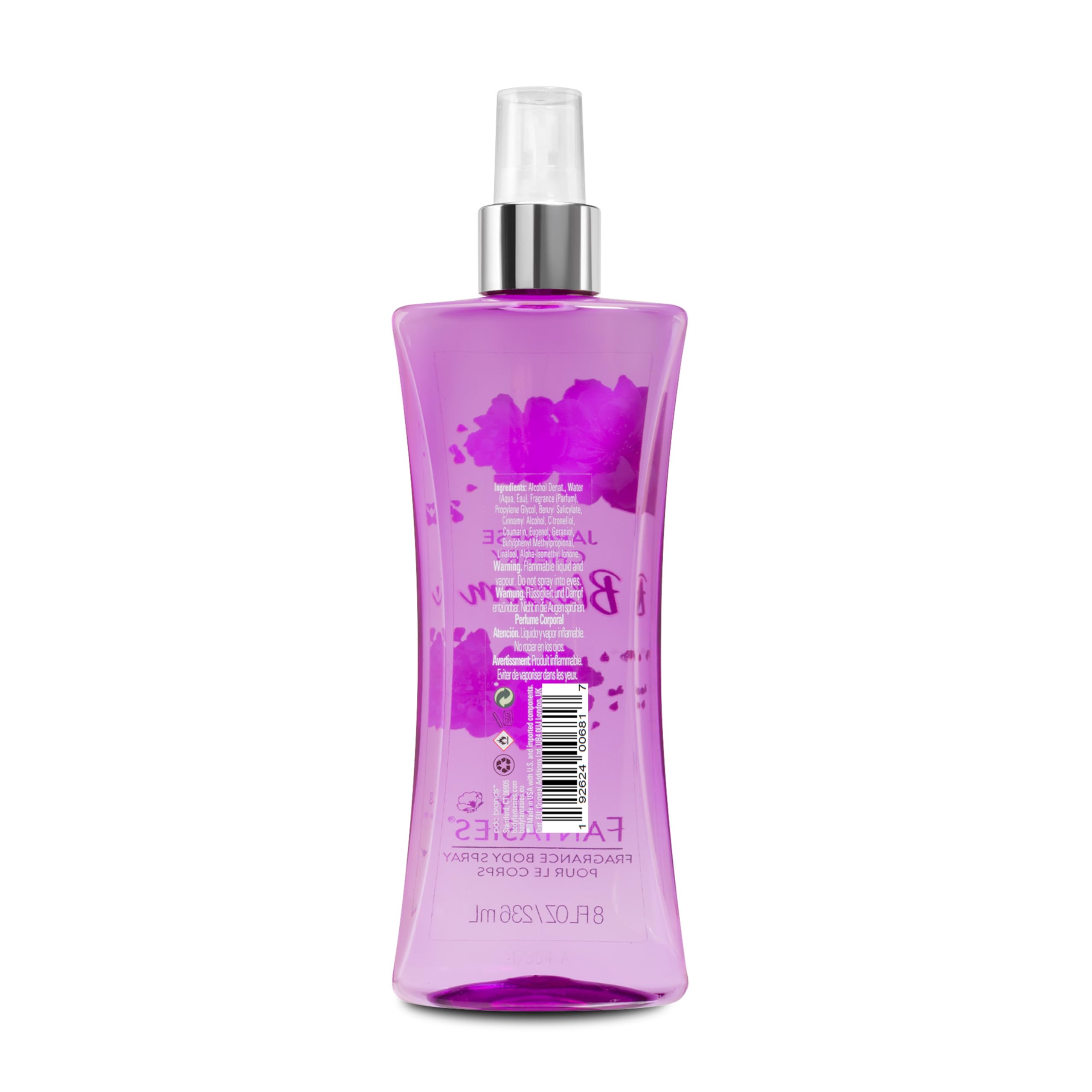 Body Fantasies Japanese Cherry Blossom Fragrance Body Spray - 8 fl oz (2 Pack) | Floral Perfume Mist for Women, Long-Lasting Fresh Scent | Perfect for Daily Use, Work, Gym & Date Night