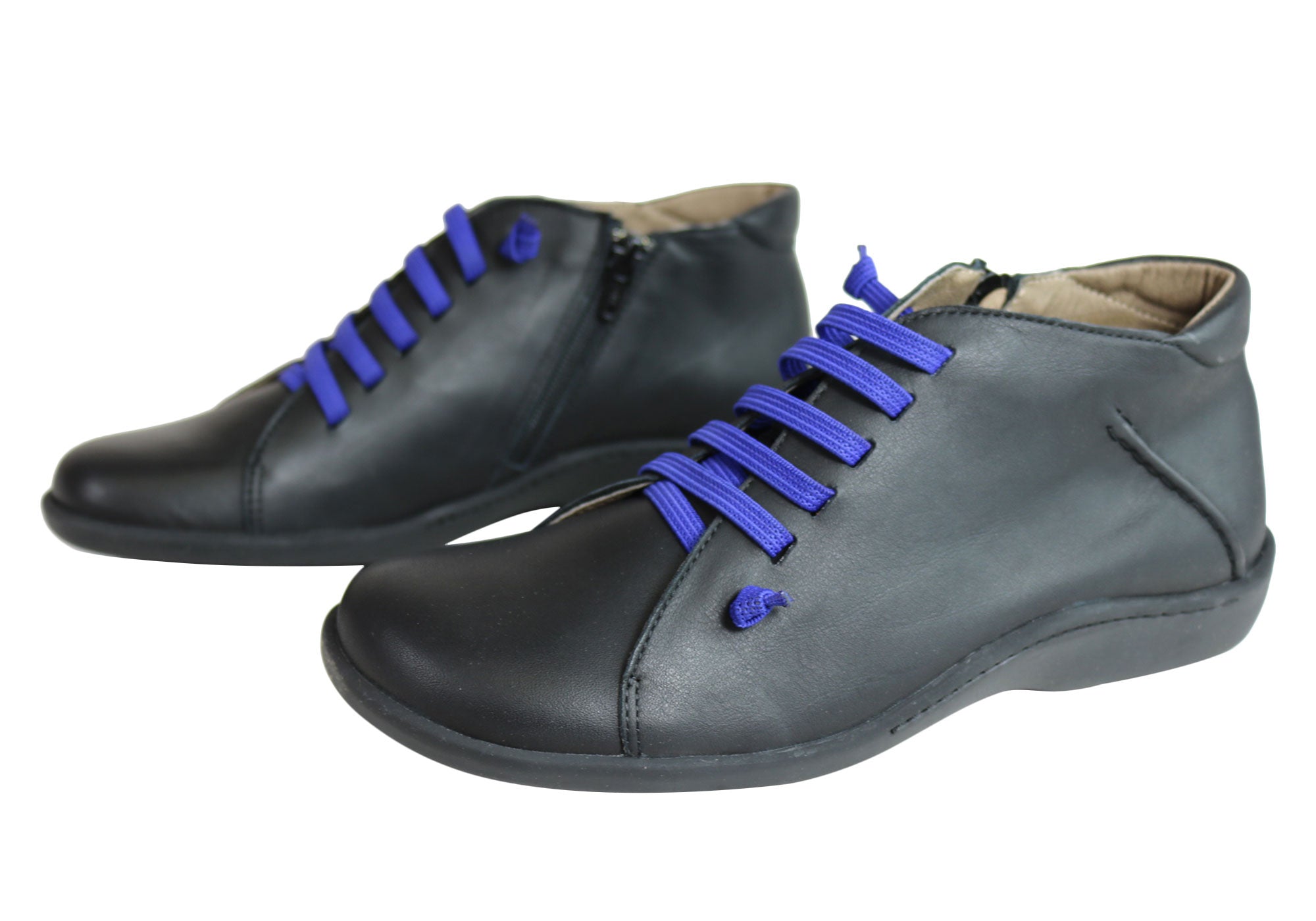 Flex & Go Aubree Women's Comfort Leather Ankle Boots - Made in Portugal - Stylish & Comfortable for Work, Travel & Everyday Wear