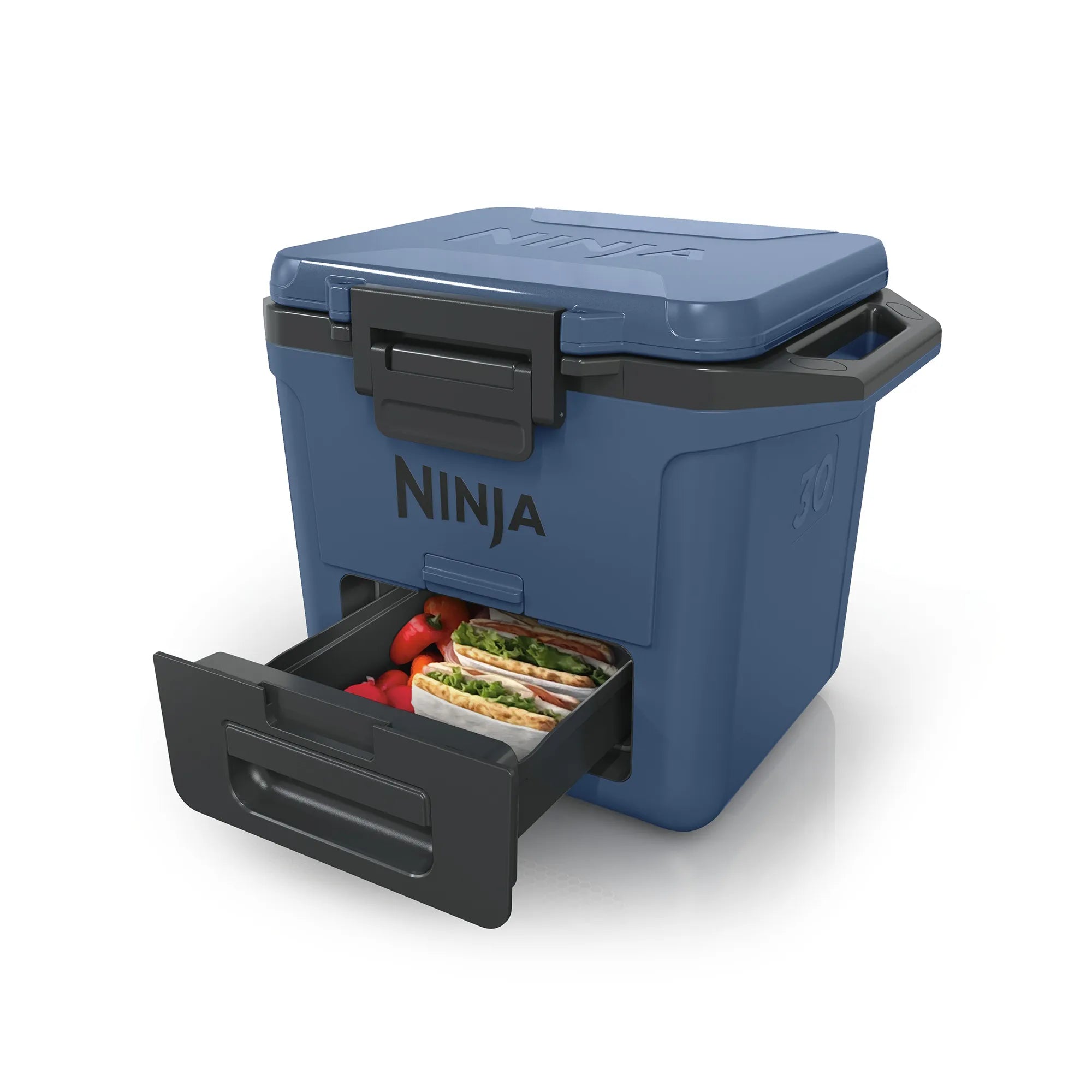 Ninja FrostVault 28L Hard Cooler with Dry Zone - Premium Insulated Cooler for Camping, Beach, Tailgating & Outdoor Adventures - Keeps Food & Drinks Cold for Days