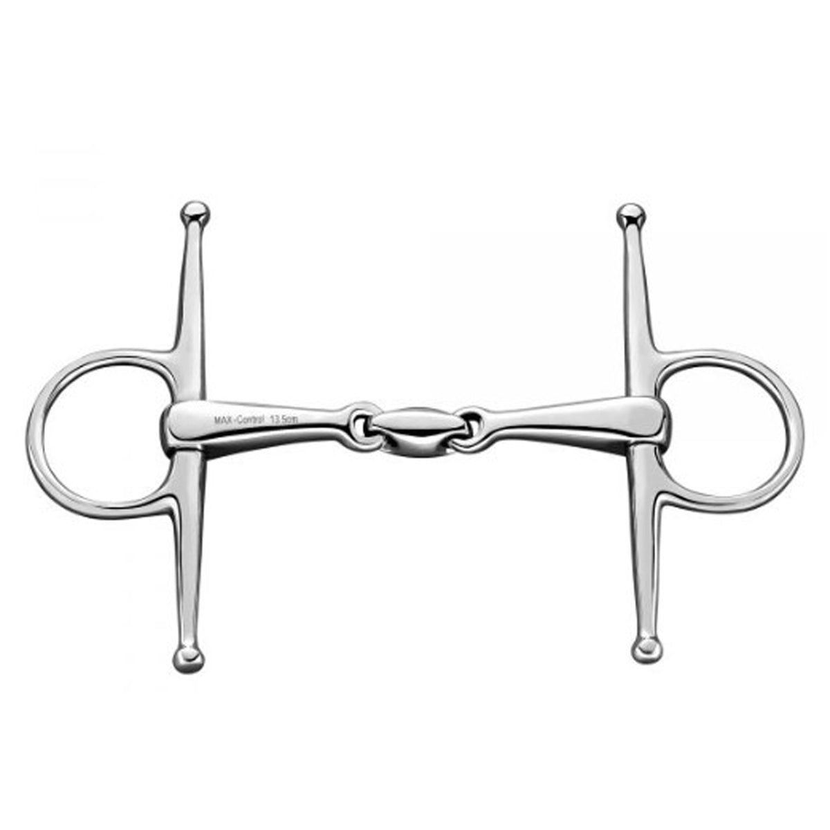 Herm Sprenger Full Cheek Double Jointed Snaffle Bit for Horses - German Stainless Steel Training Bit for Dressage & Jumping - Perfect for Young Horses & Professional Riding