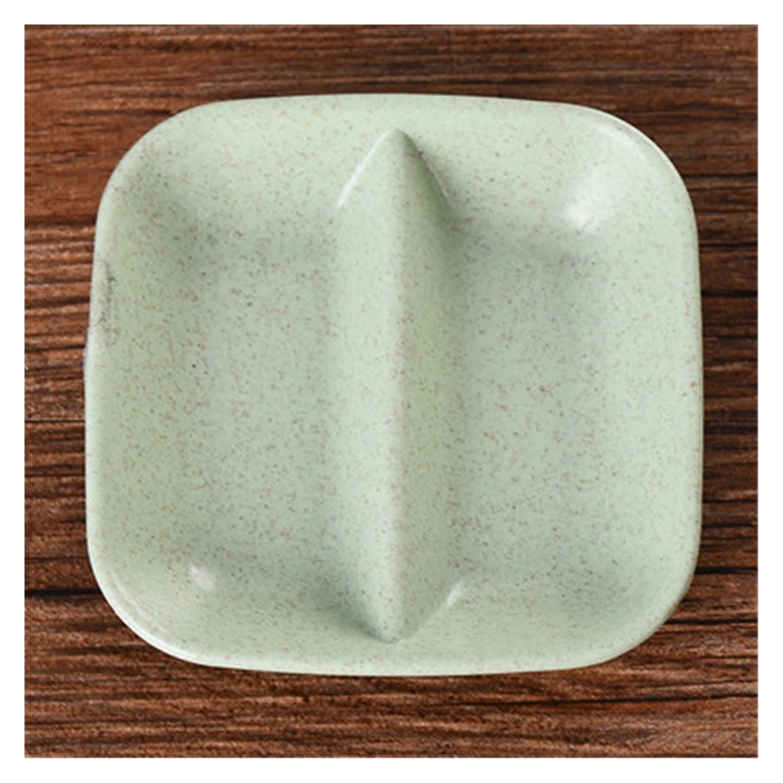 Green Small Salad Bowl Set (1 in 2) - Perfect for Dips, Vinegar Seasoning, Soy Sauce & Snacks - Durable Kitchen Plates for Appetizers, Condiments & Party Serving