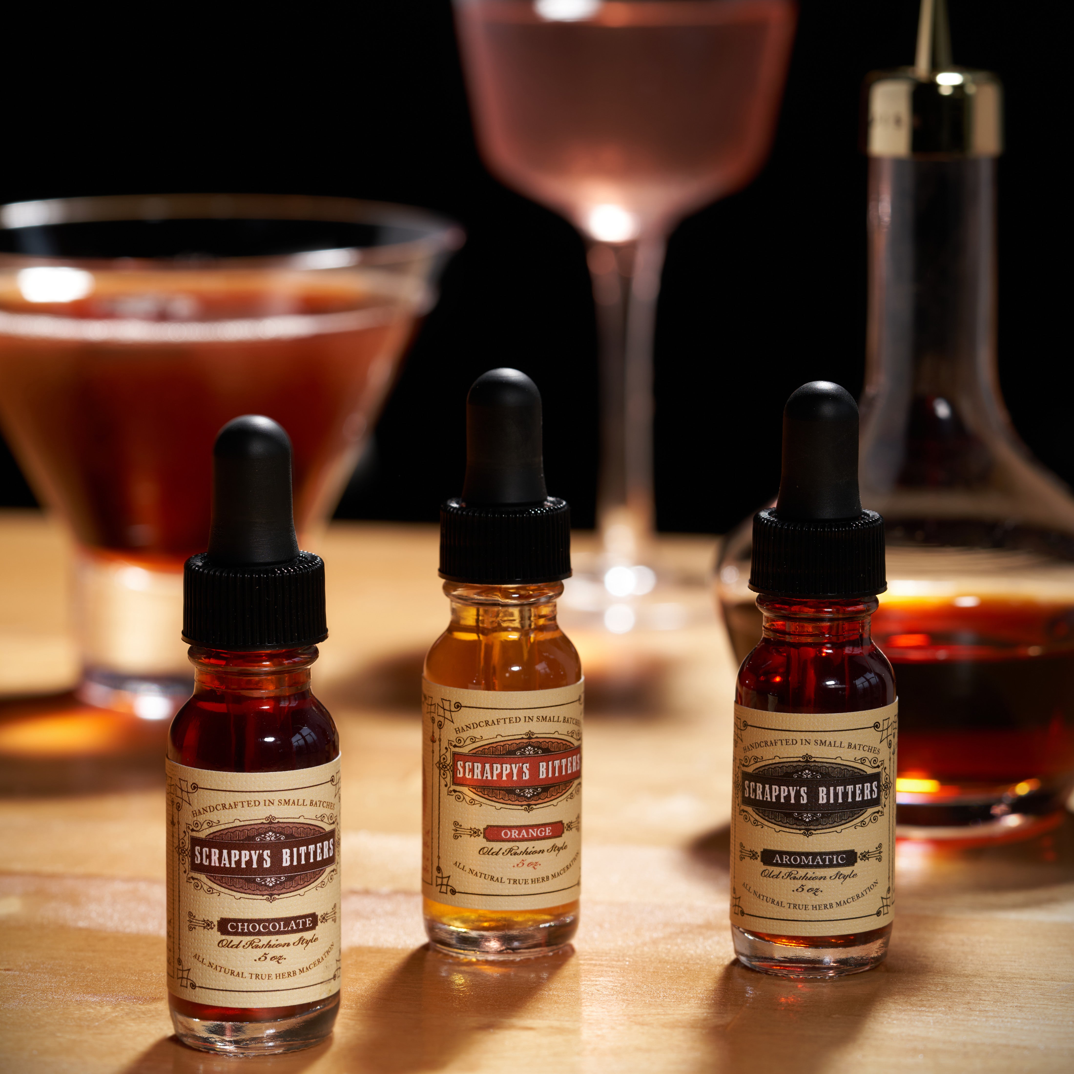 Scrappy's Bitters Essentials Gift Set - Premium Cocktail Bitters Kit for Mixology, Home Bar & Craft Cocktails - Perfect Bartender Gift for Holidays & Special Occasions