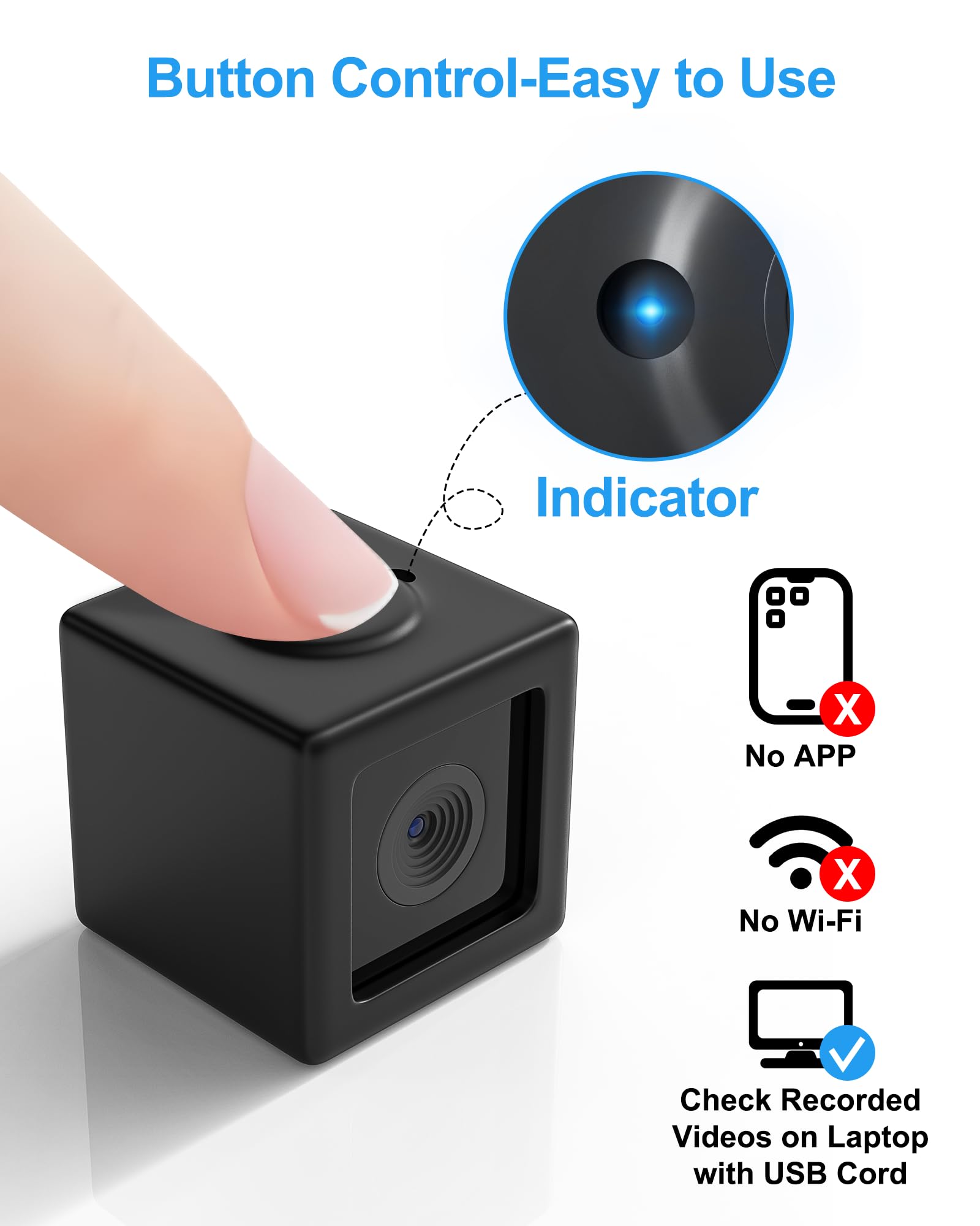 Pet Camera Collar - Cordless Video Recording for Cats & Small Dogs, Outdoor Use