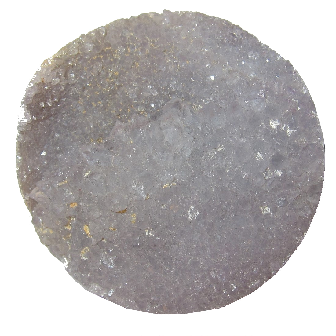 Natural Amethyst Cluster with Smoky Quartz - Double Sided Purple Crystal Circle for Meditation, Healing & Home Decor