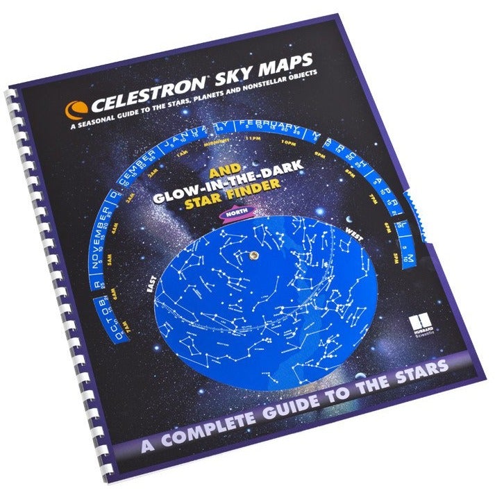 Celestron Sky Maps 93722 - Premium Star Chart for Astronomy Enthusiasts | Perfect for Stargazing, Backyard Astronomy & Night Sky Exploration