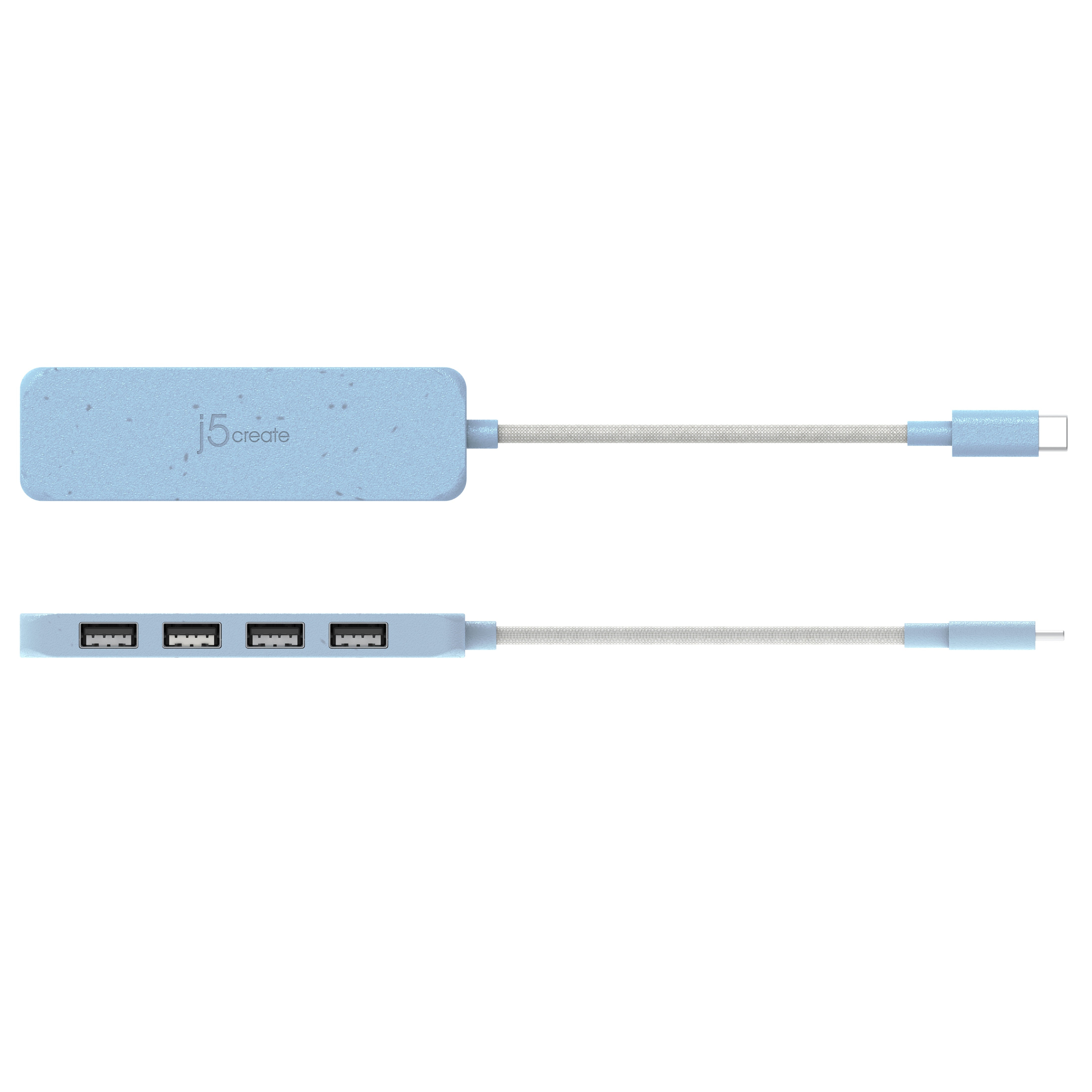 Eco-Friendly USB C to 4 Port USB 3.1 Gen 2 Hub - High Speed Data Transfer for Laptop, MacBook, PC - Perfect for Home Office, Gaming & Travel Accessories