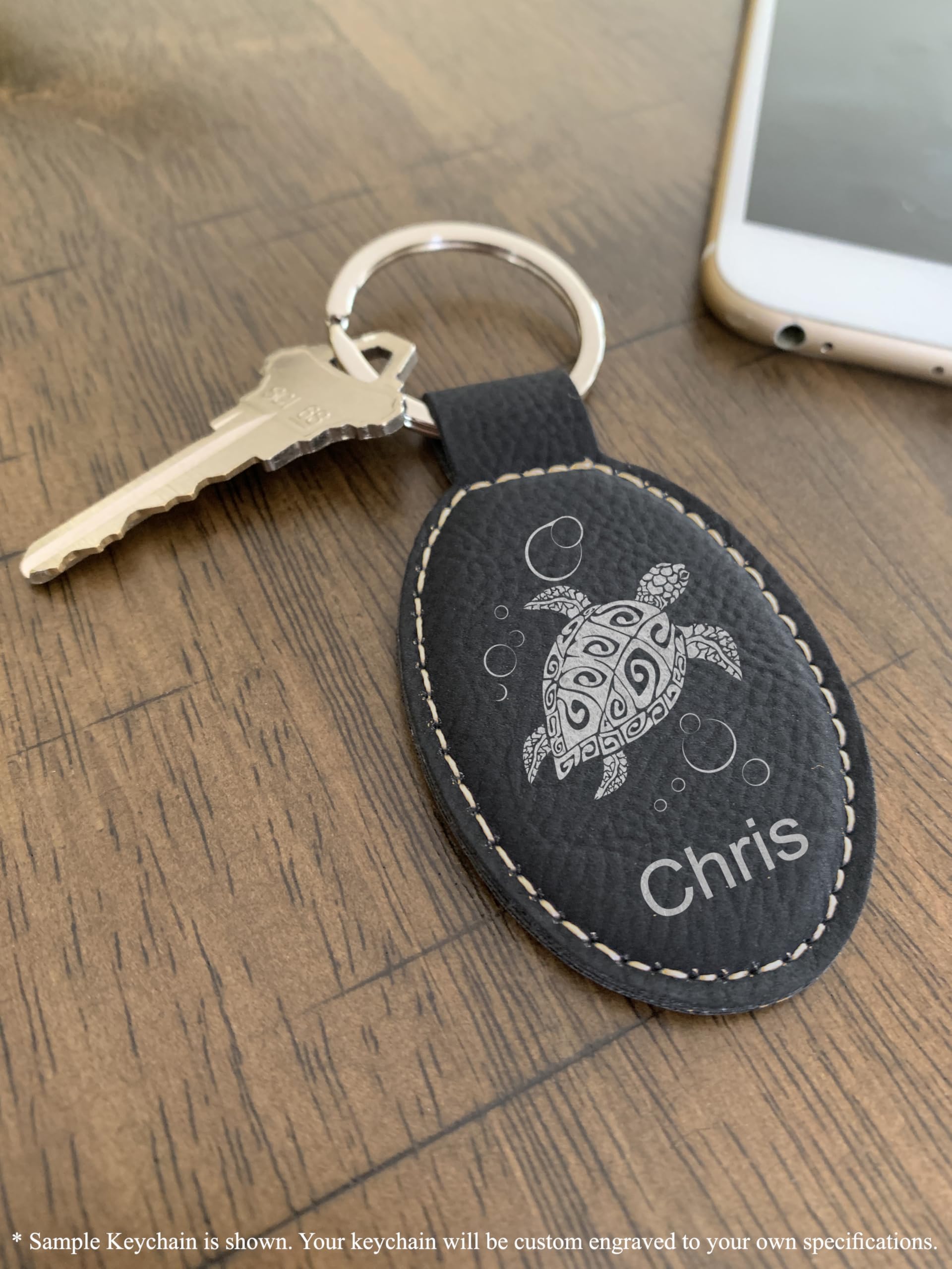 Personalized LaserGram Oval Keychain with Archer Man Design - Custom Engraving for Gifts, Home & Office Keys, Travel Accessories